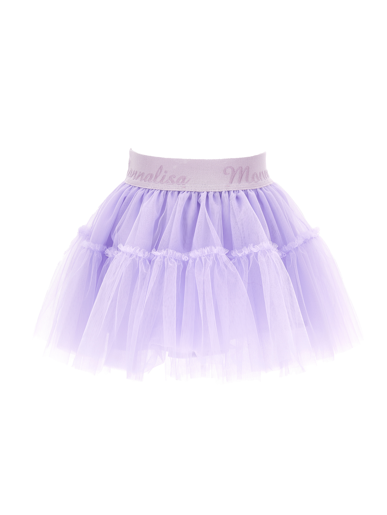 Shop Monnalisa Silk-touch Tulle Skirt In Wisteria