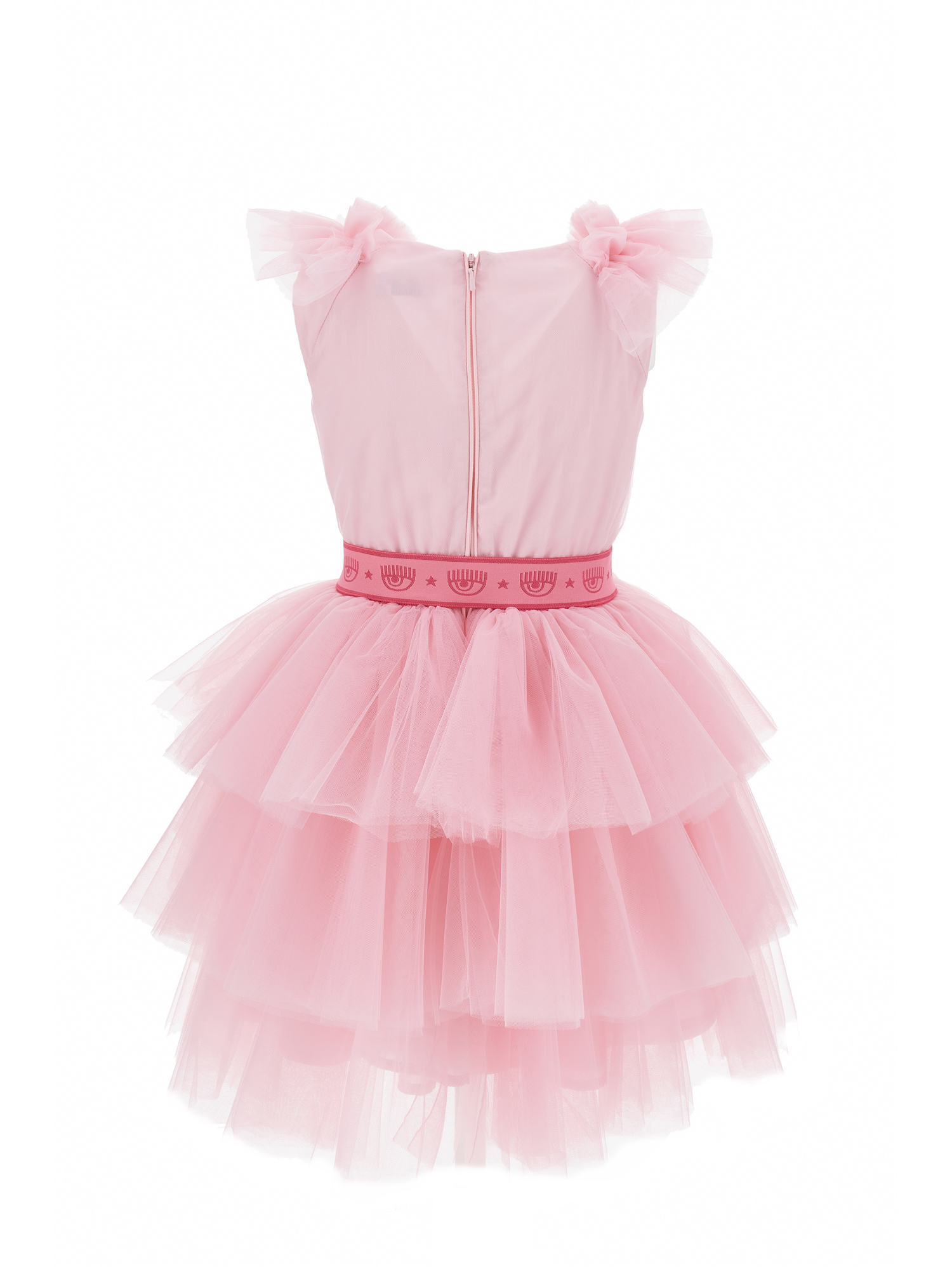 Shop Chiara Ferragni Cf Party Tulle Dress In Rosa Fairy Tale