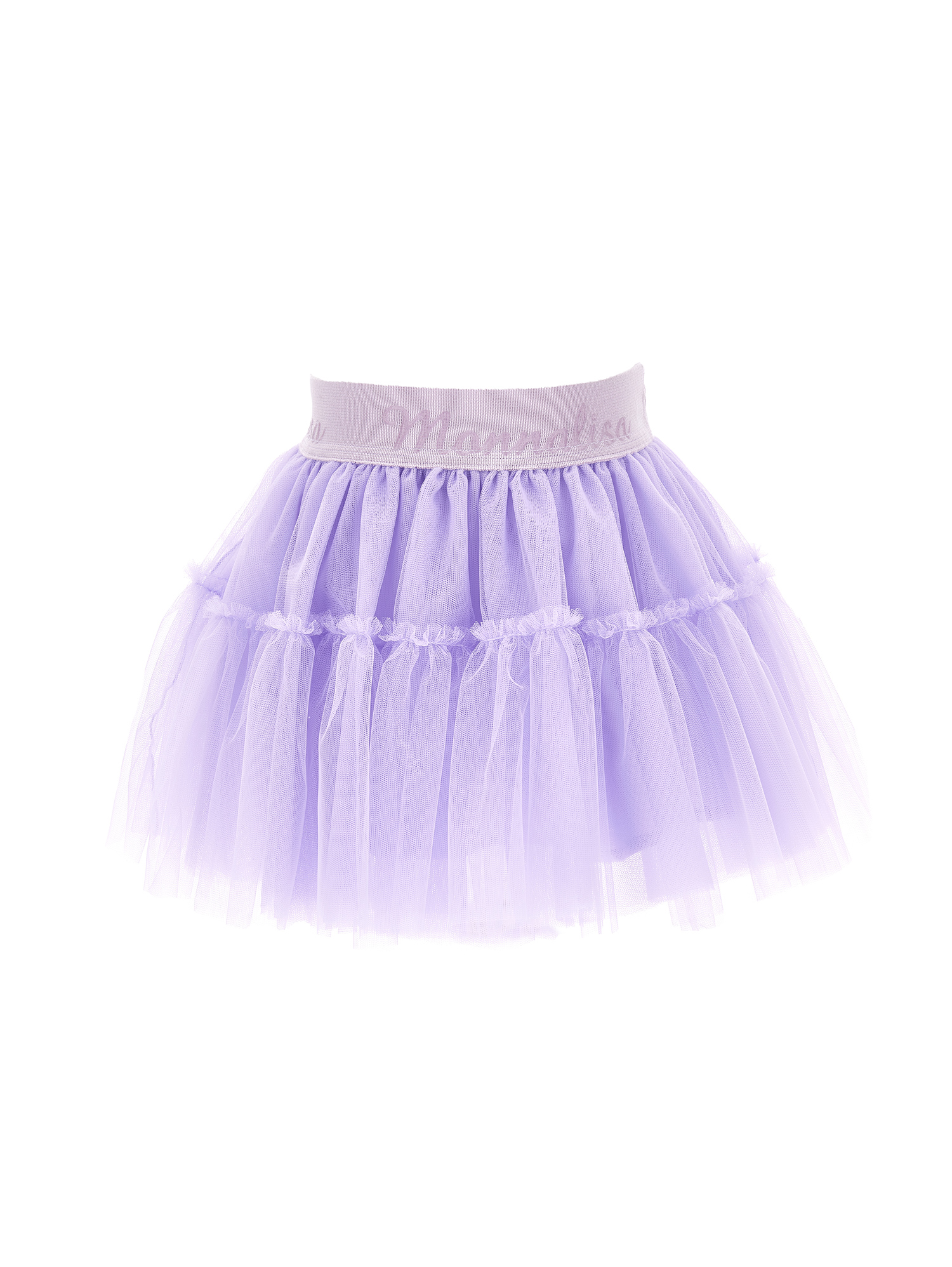 Shop Monnalisa Silk-touch Tulle Skirt In Wisteria