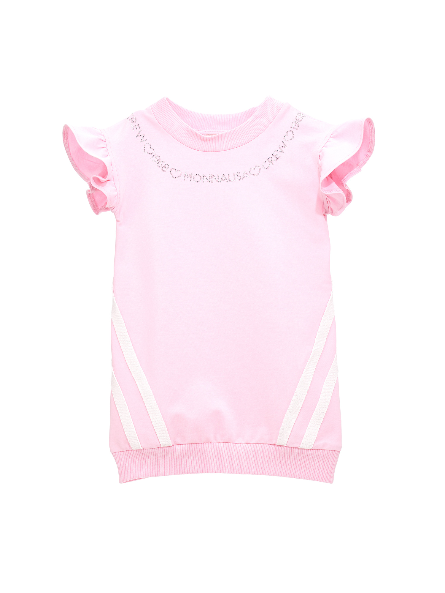 Monnalisa Kids'   Sporty Sweatshirt Dress In Pink