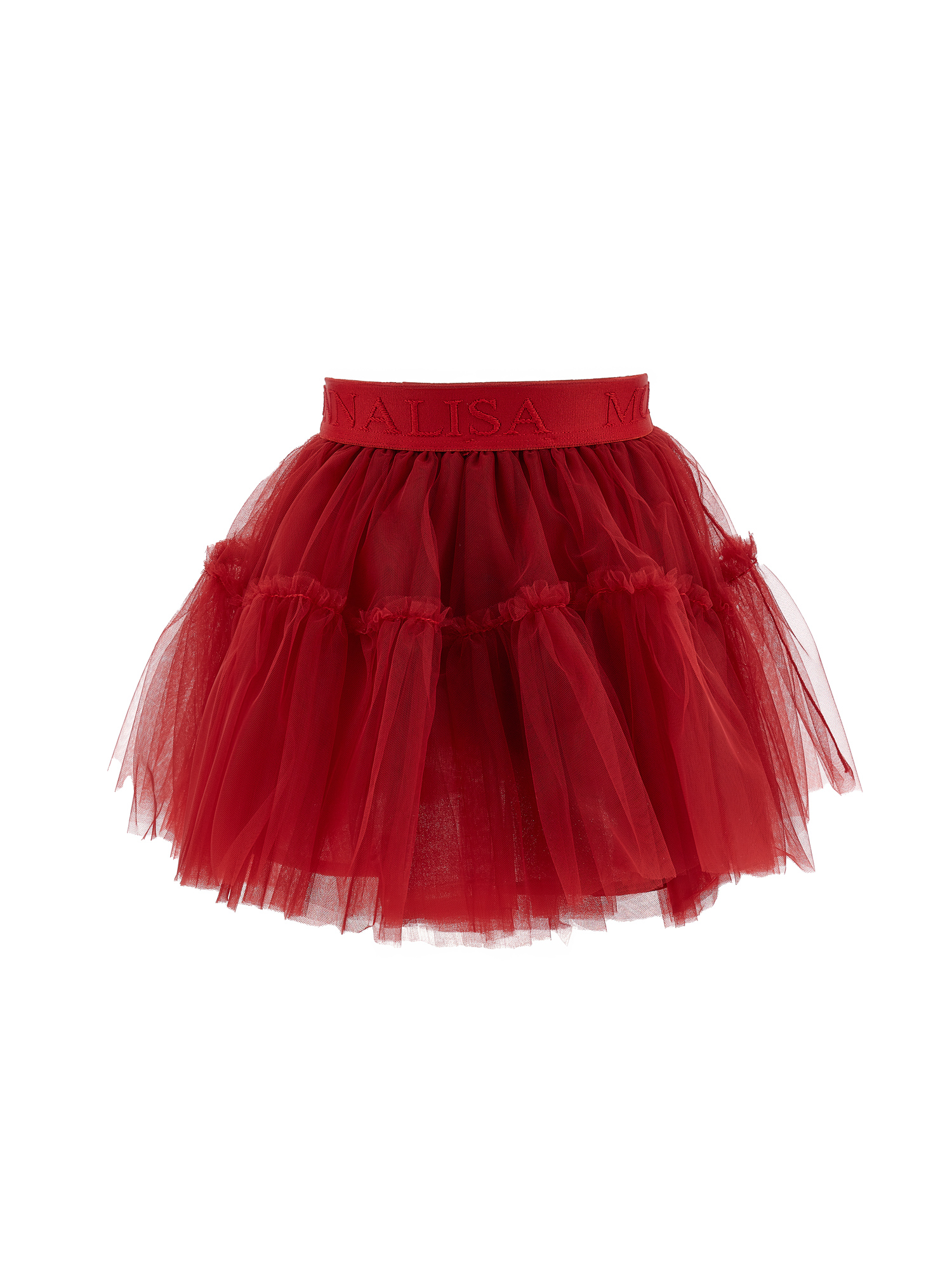 Monnalisa Rock Aus Seidentüll In Ruby Red