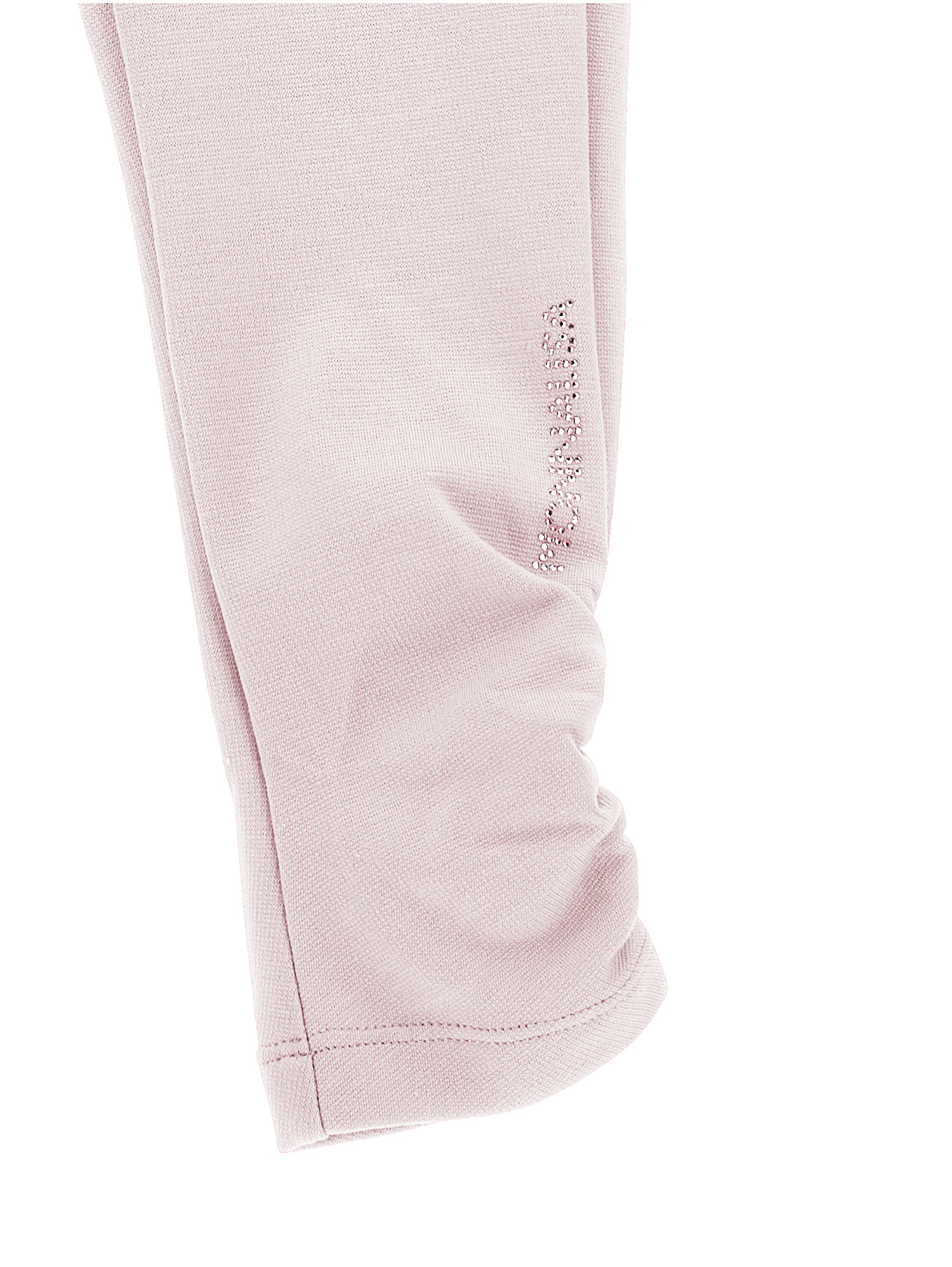 Monnalisa Ruched Milano Stitch Leggings In Dusty Pink Rose
