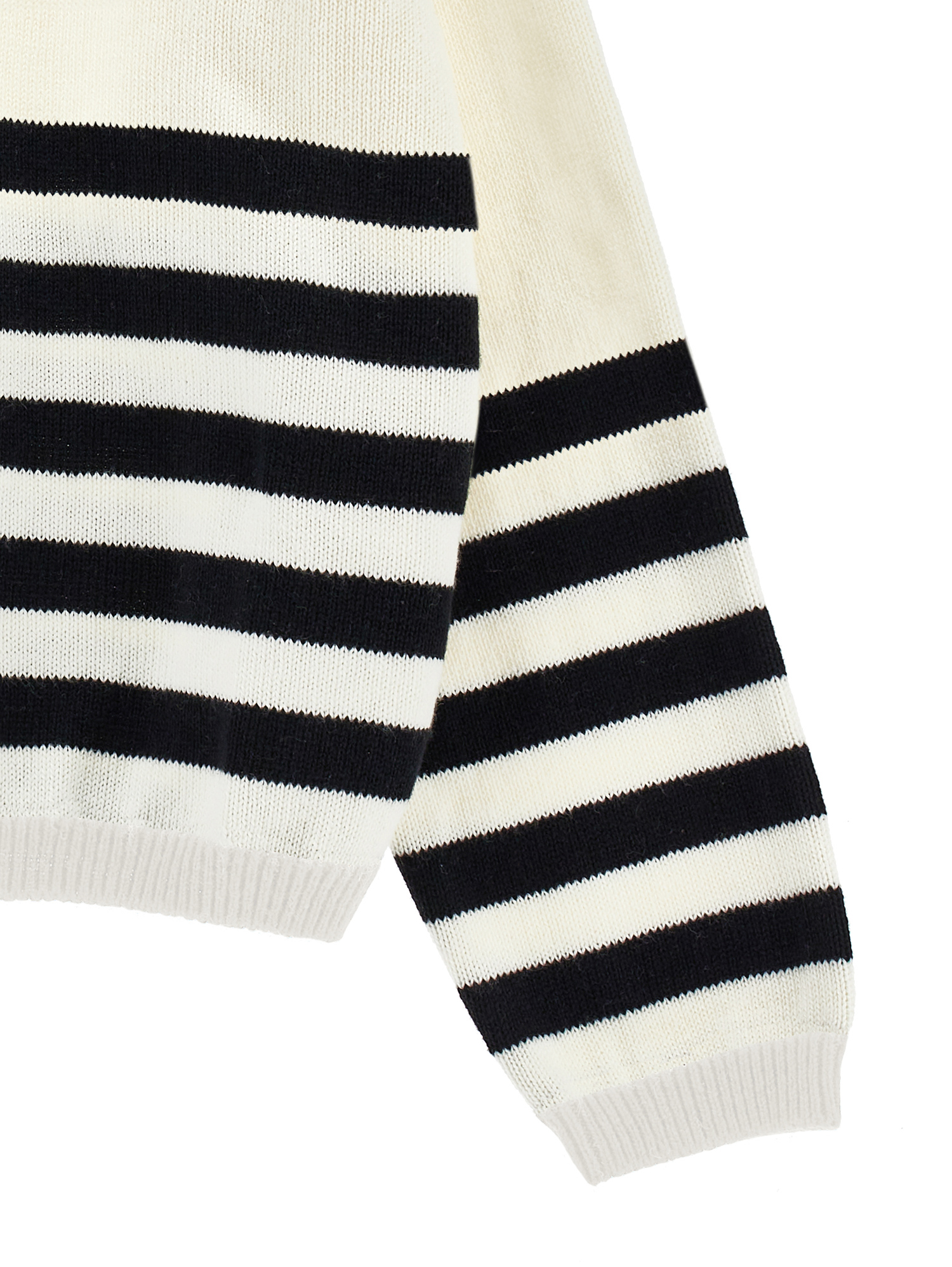 Philosophy Di Lorenzo Serafini Philosophy Kids  Striped Sweater With Buttons And Embroidered Logo In Neutral