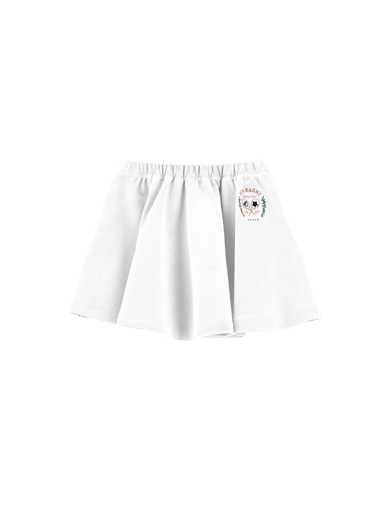 Chiara Ferragni Cf Ferragni Tennis Club Skirt In White