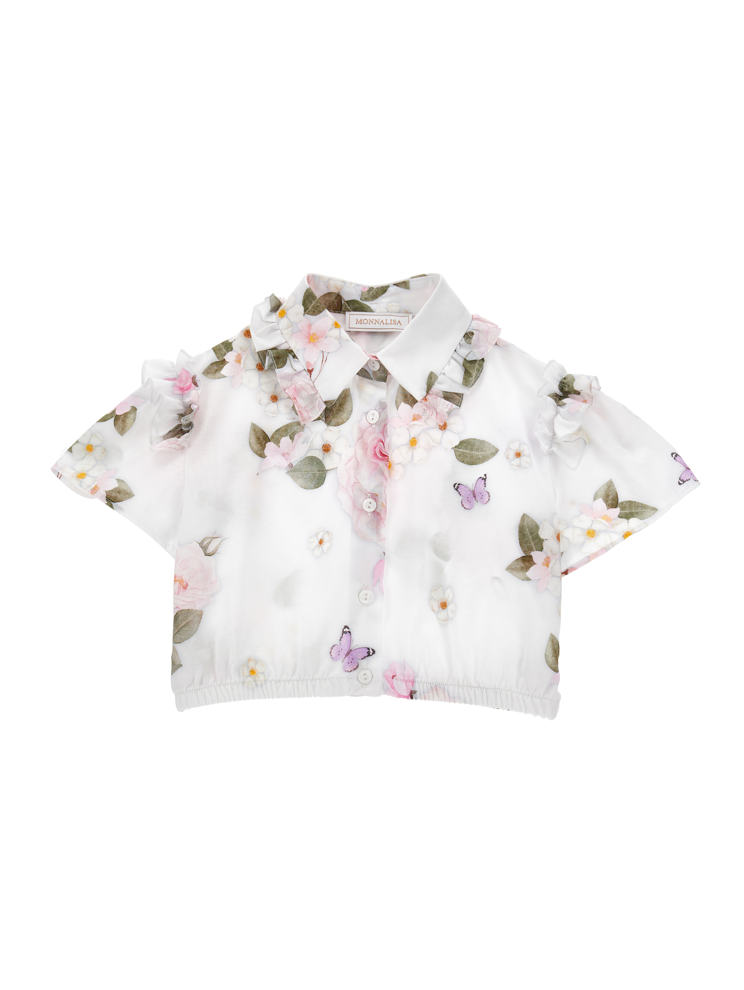 Monnalisa Camicia mussola floreale