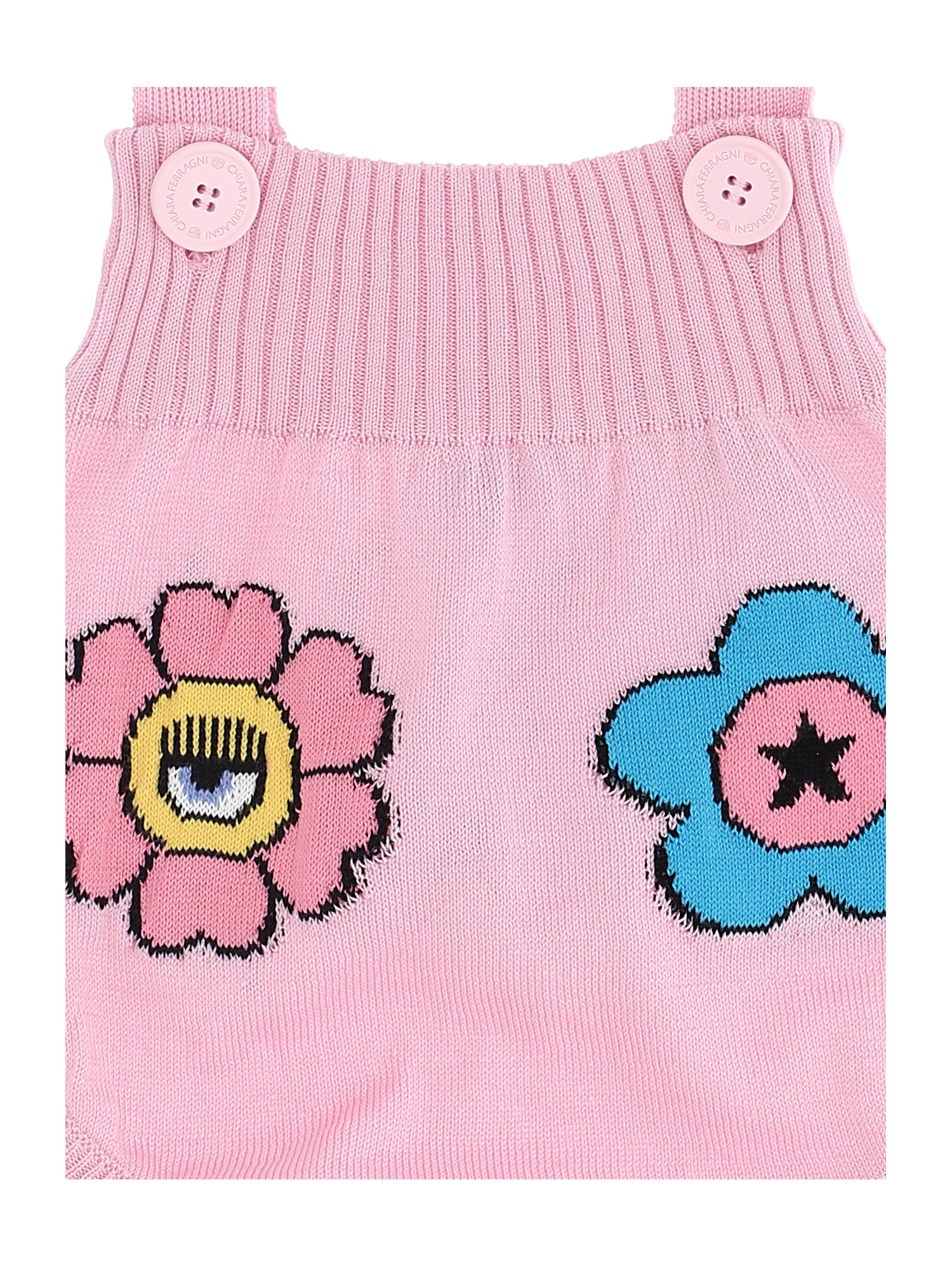 Shop Chiara Ferragni Eyedaisy Romper In Rosa Fairy Tale