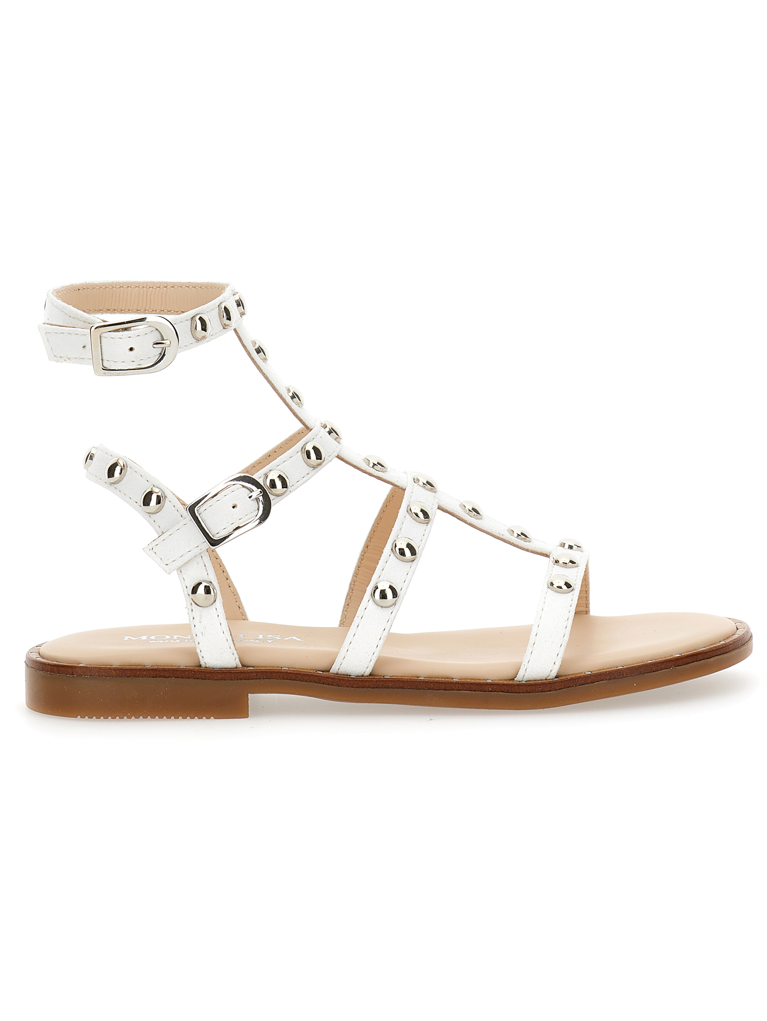 Monnalisa Sandalen Mit Nieten In White