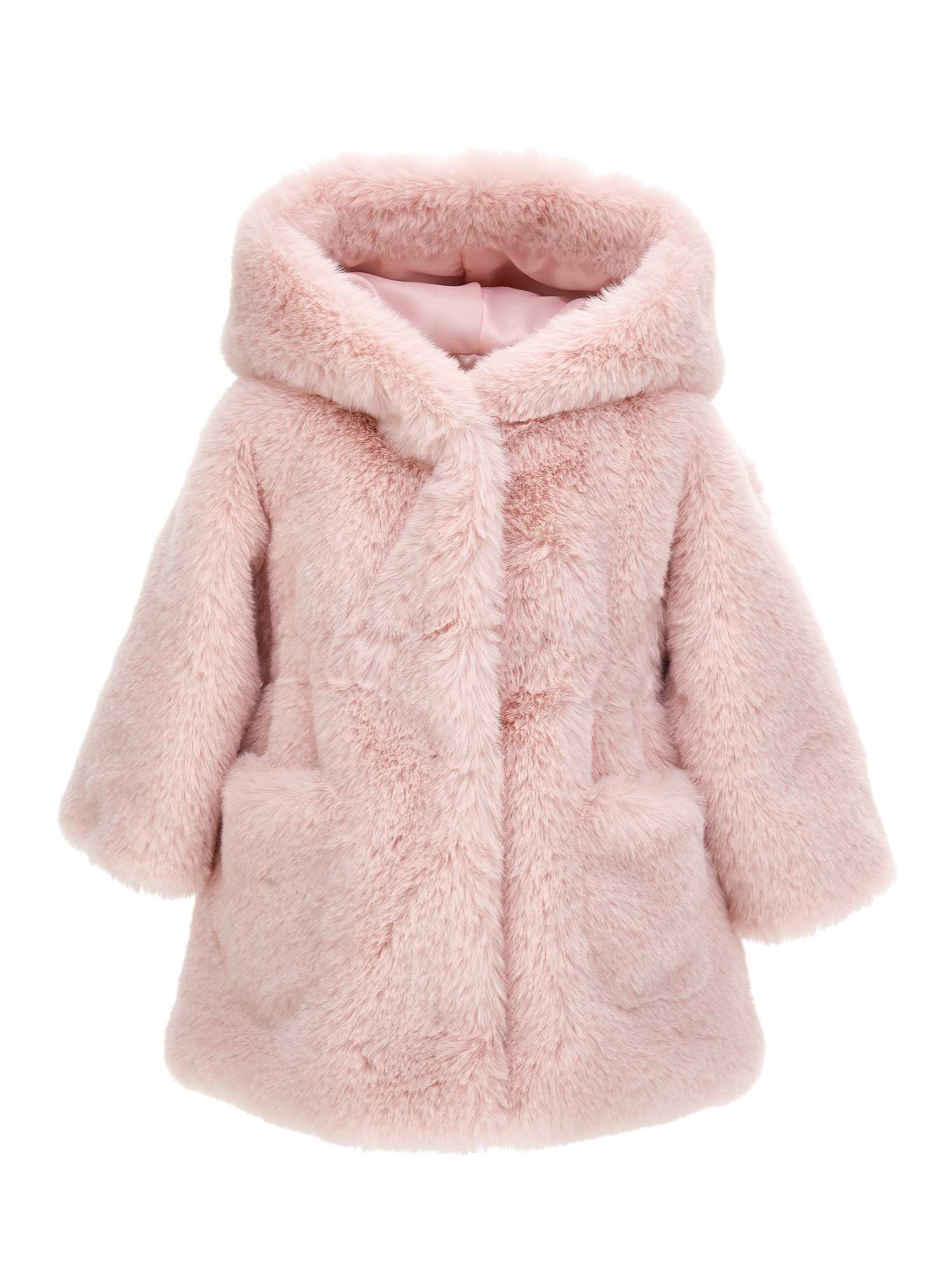Monnalisa Cappottino peluche con cappuccio