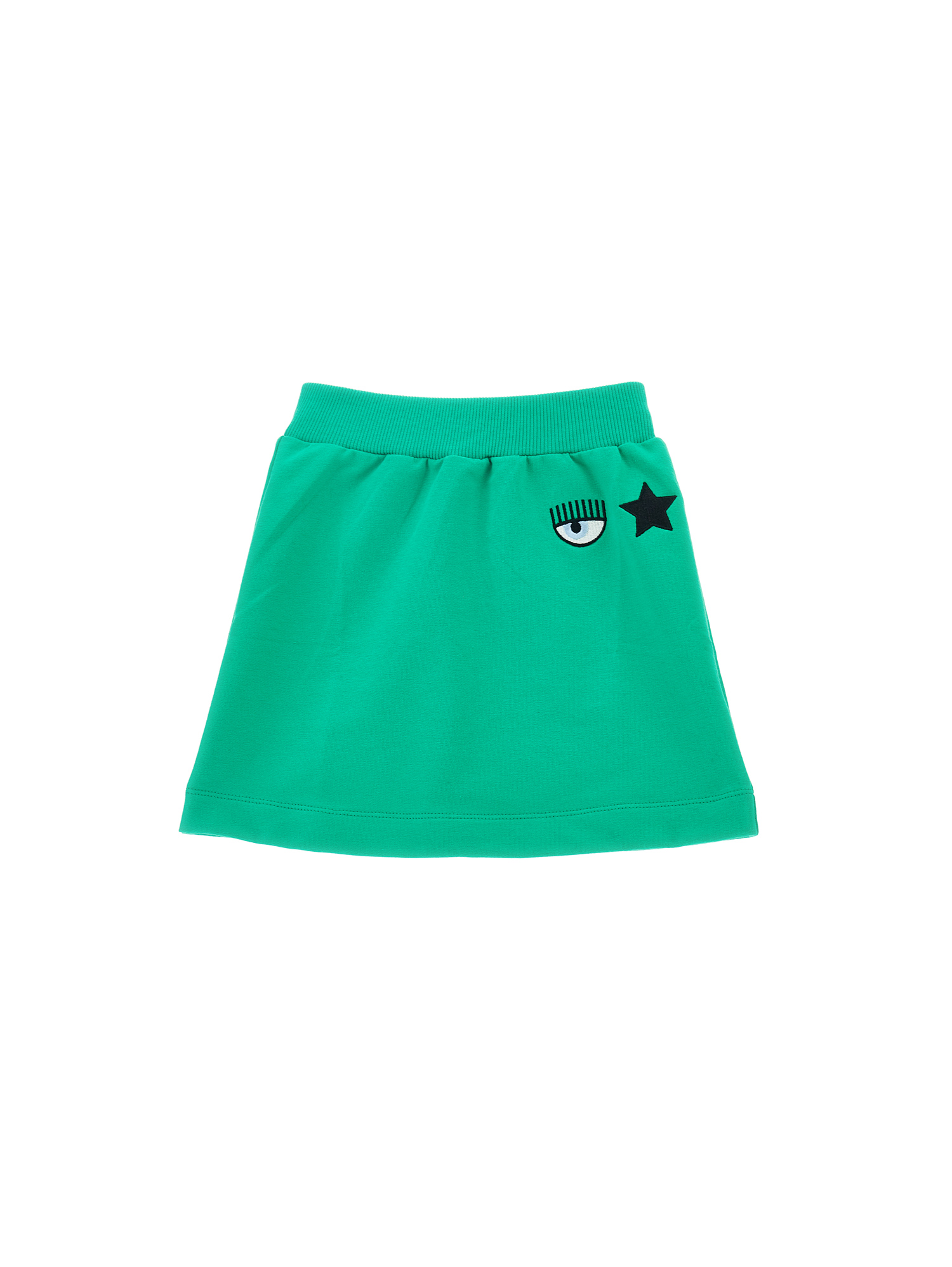 Chiara Ferragni Babies'   Eyestar Skirt In Bright Green