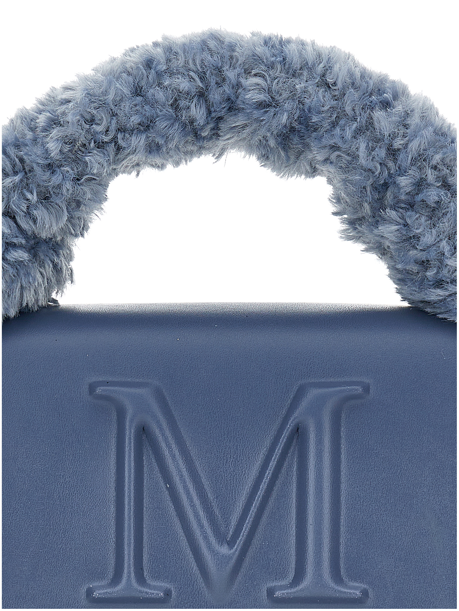 Monnalisa Coated Fabric Bag In Navy Blue