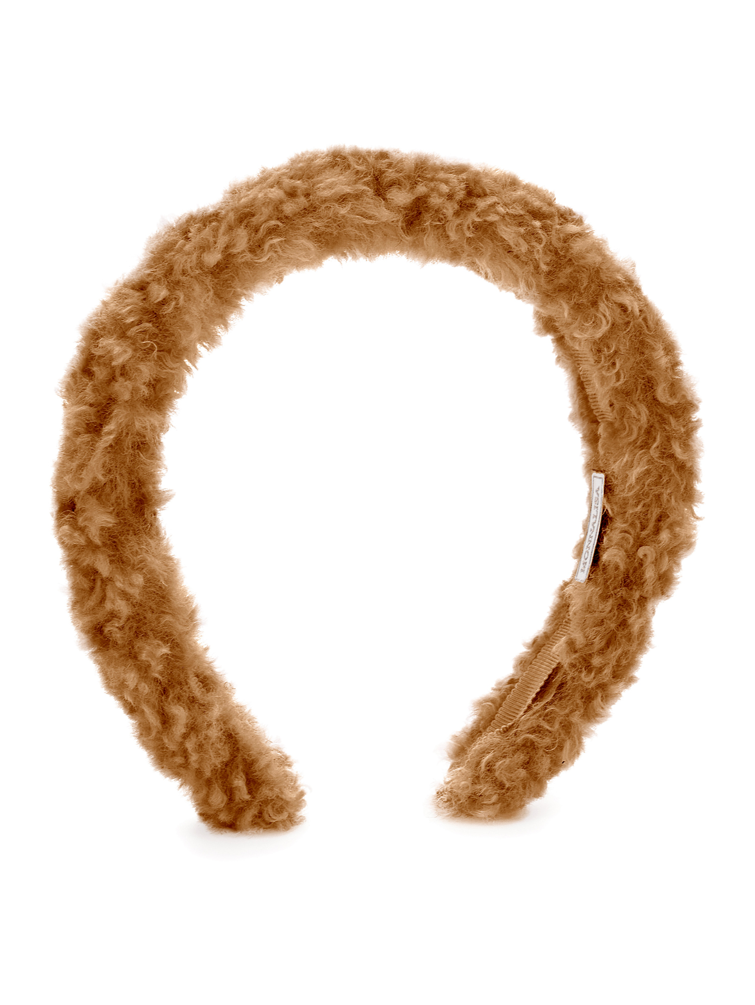 Monnalisa Plush Headband In Beige