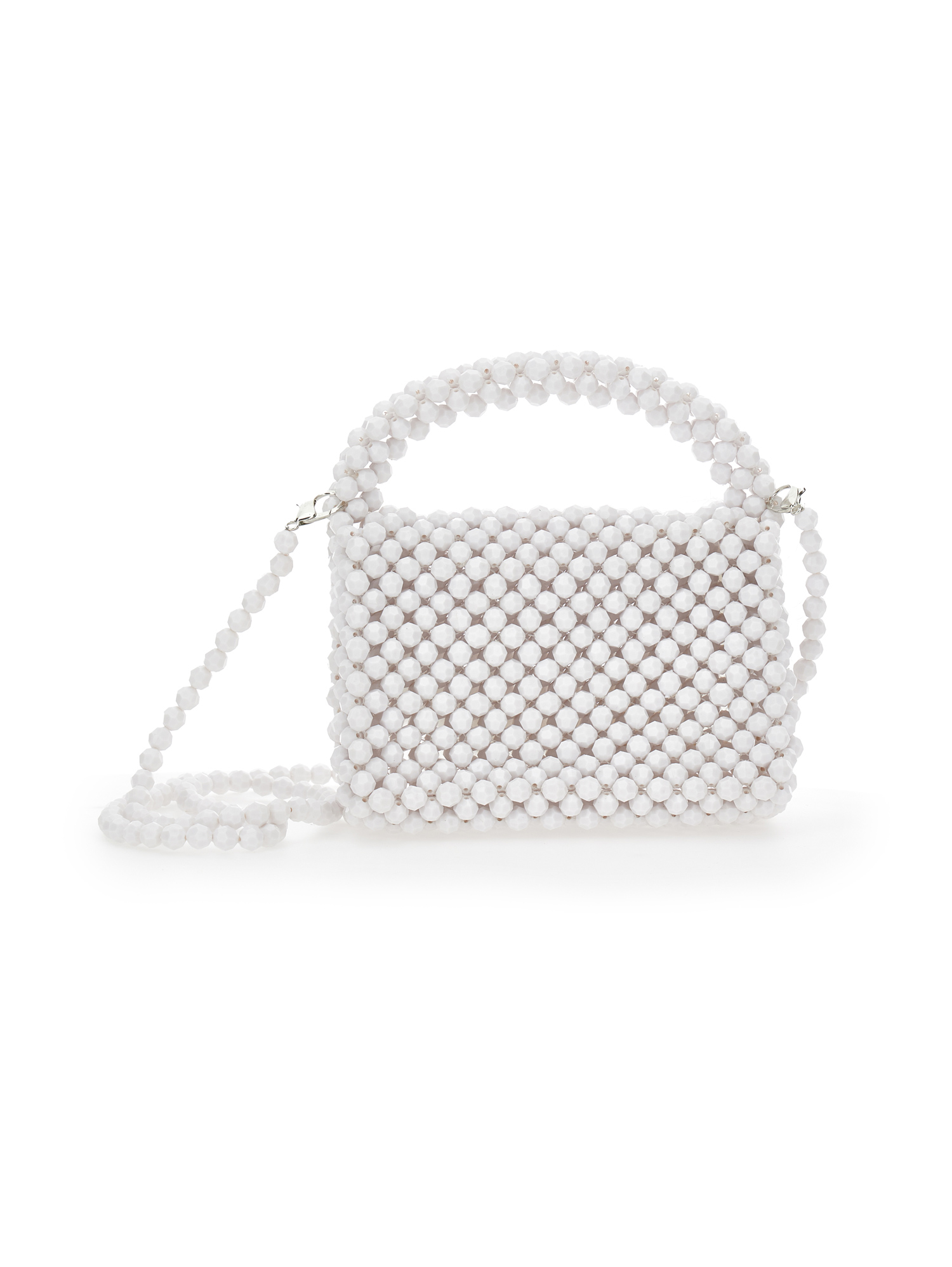 Monnalisa Crystal Bag With Feathers In Cream