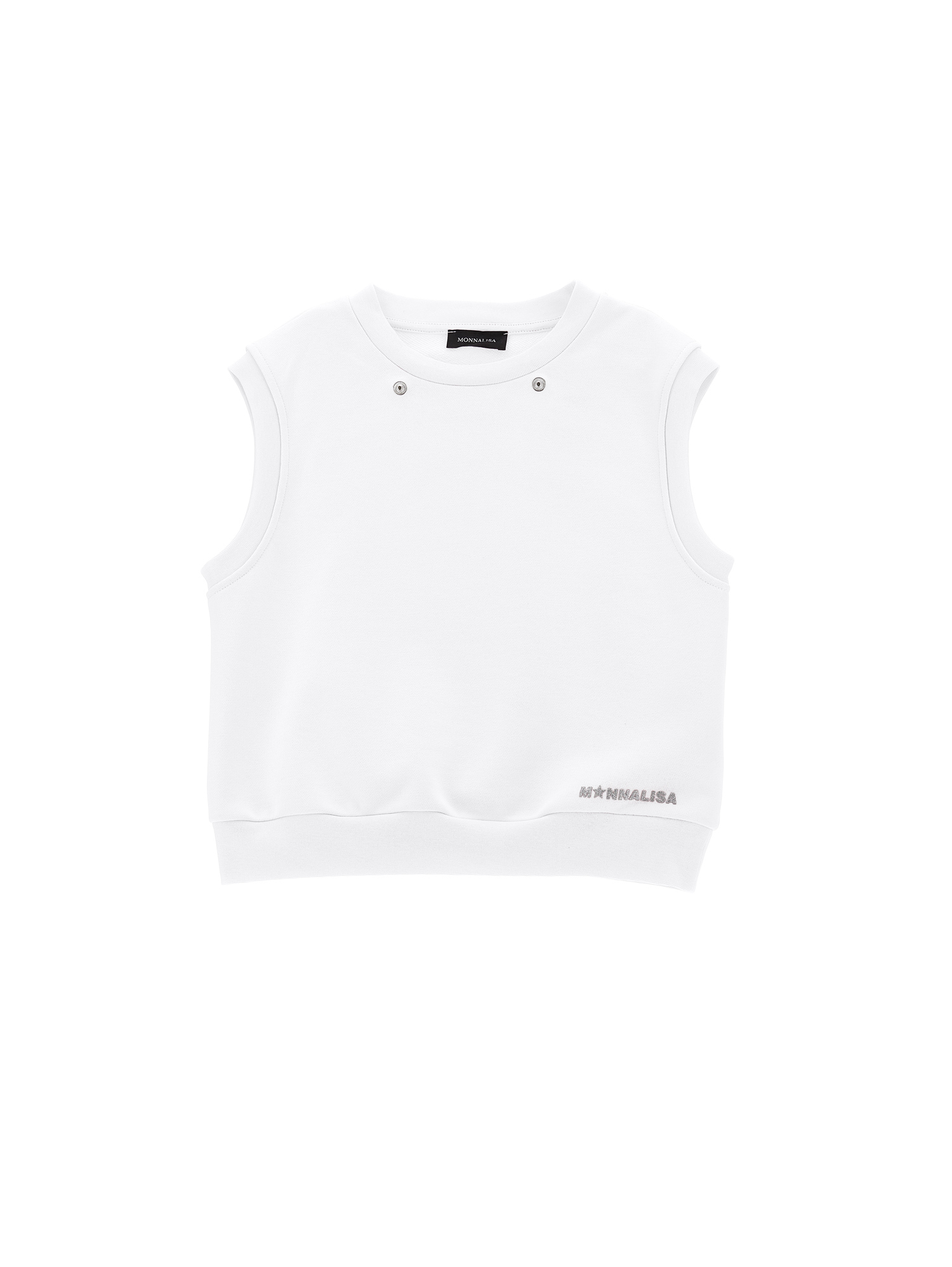 Monnalisa Sweatshirt With Shrug In White