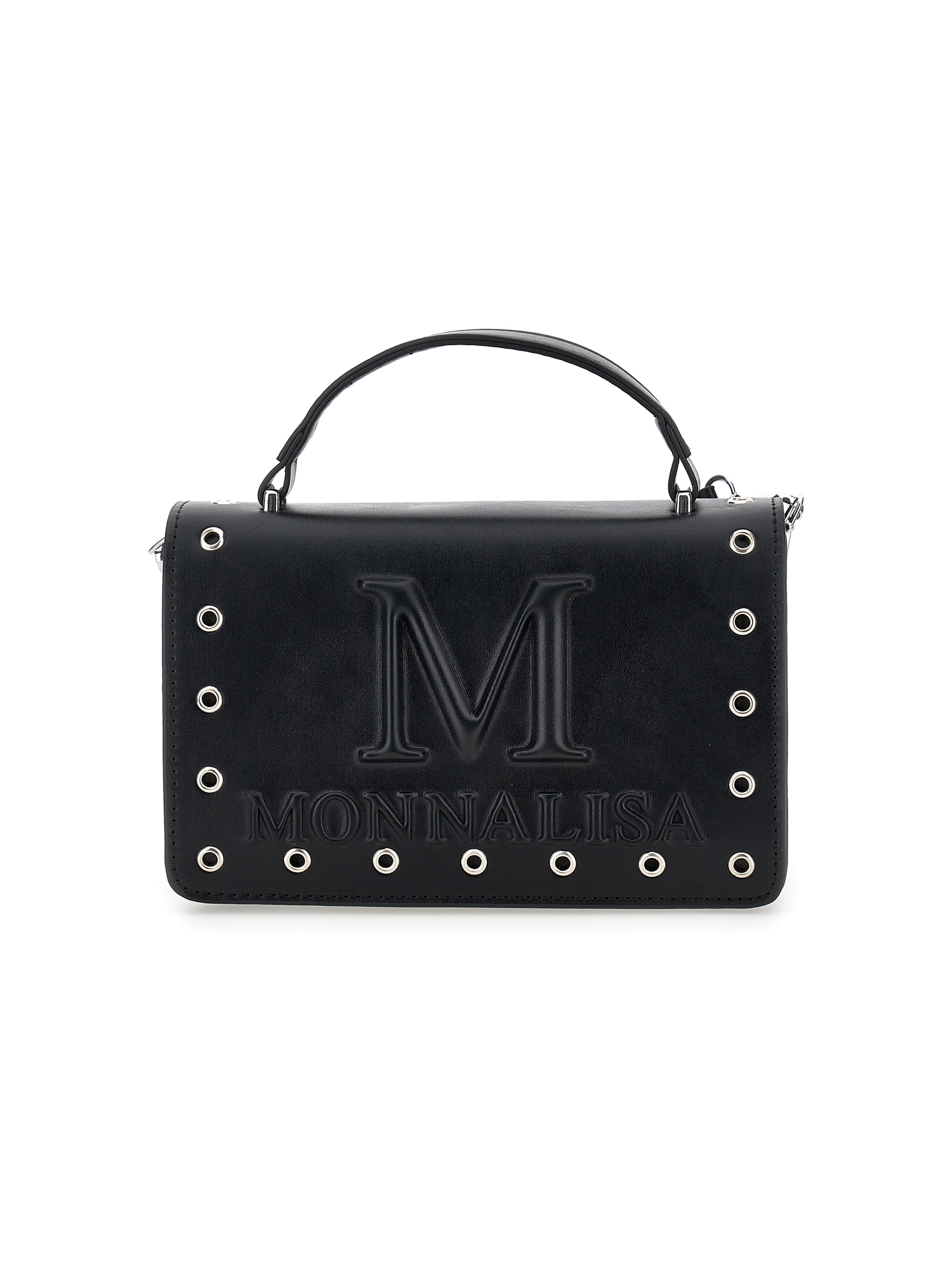 Monnalisa Coated Fabric Folder In Black