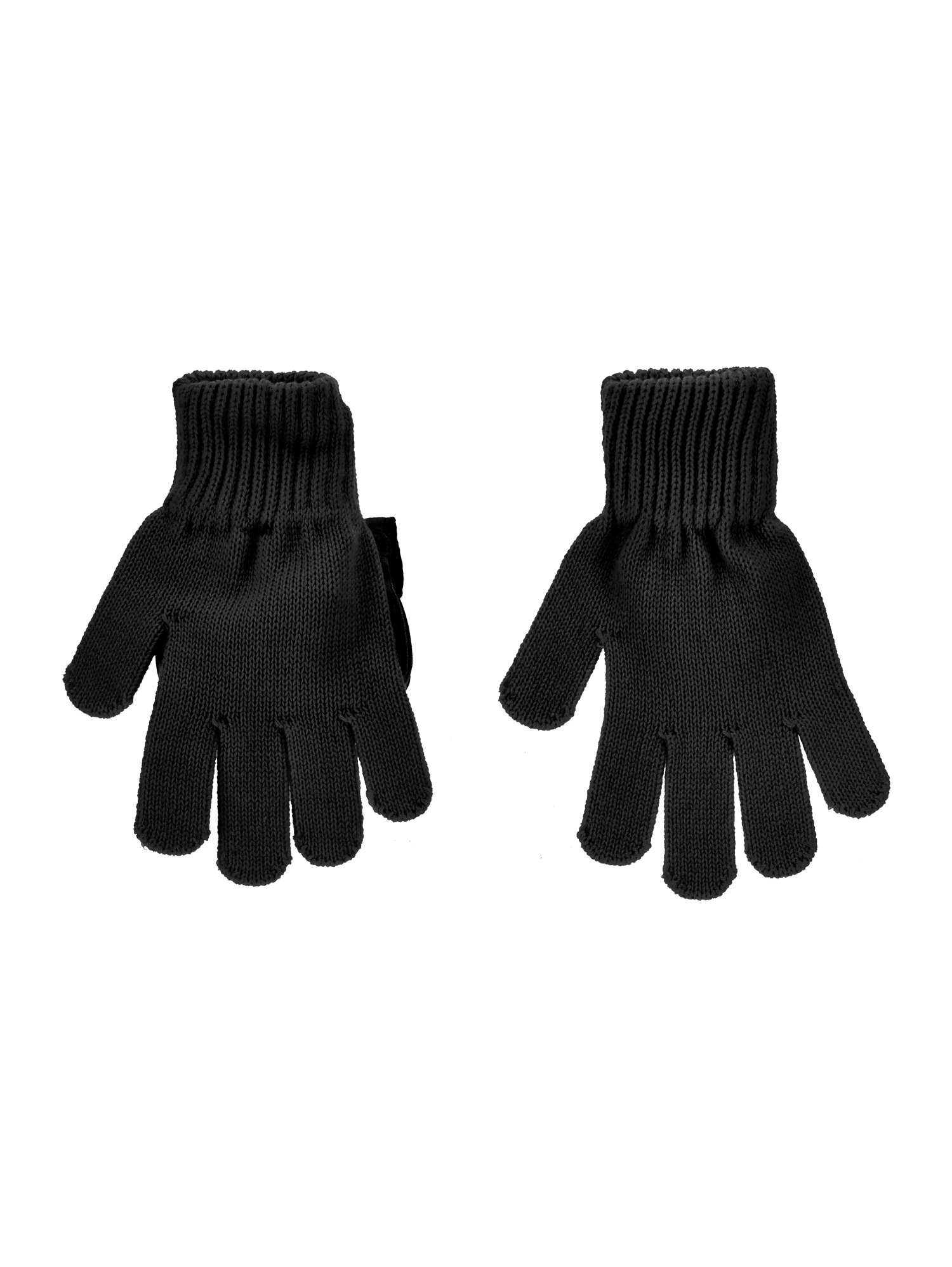 Shop Monnalisa Gloves With Satin Pocket In Black