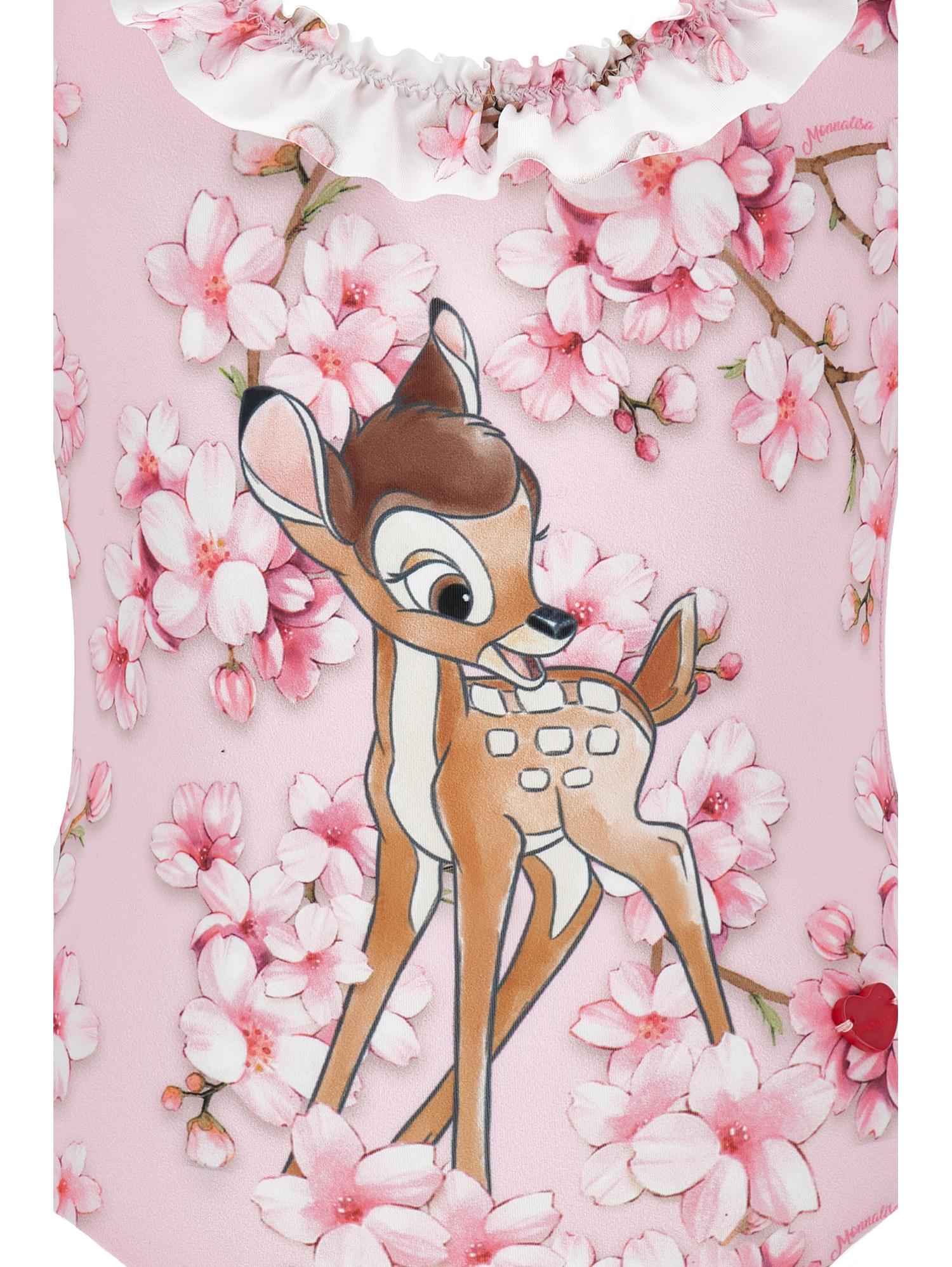 Monnalisa Einteiliger Bambi-badeanzug In Rosa Fairy Tale