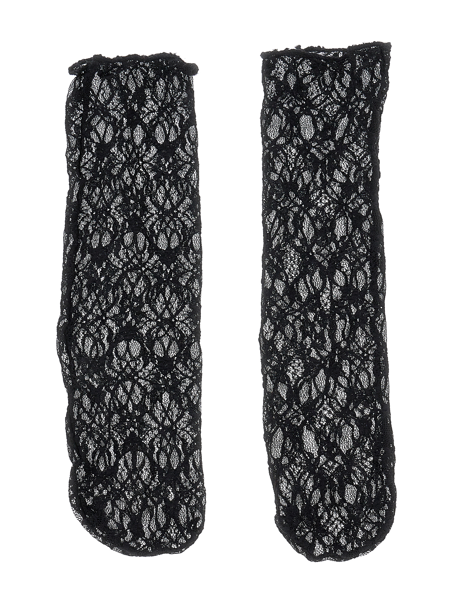 Shop Monnalisa Lace Socks In Black
