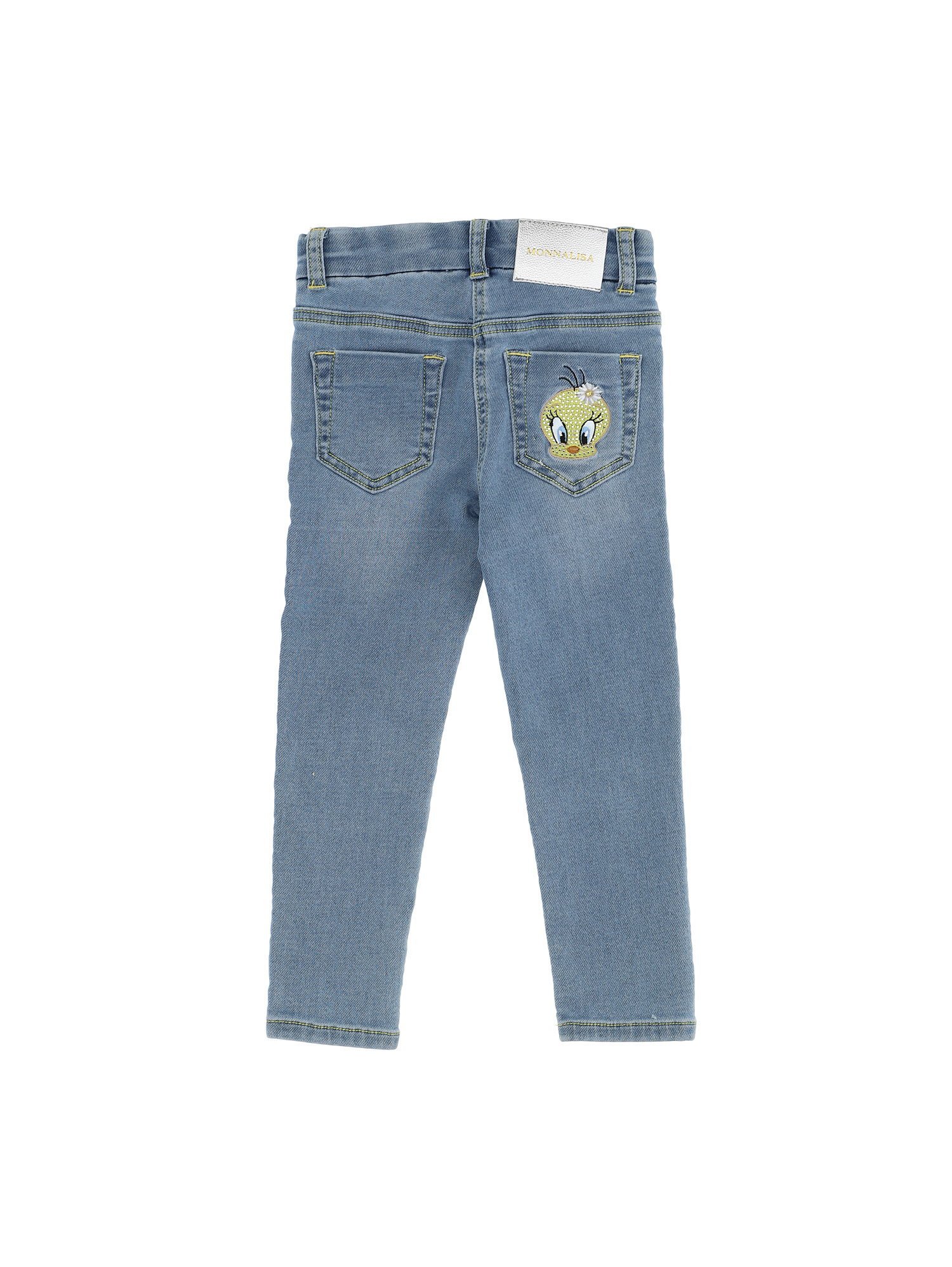 lager vacuüm commando Embroidered Tweety five-pocket jeans girl | Monnalisa United States