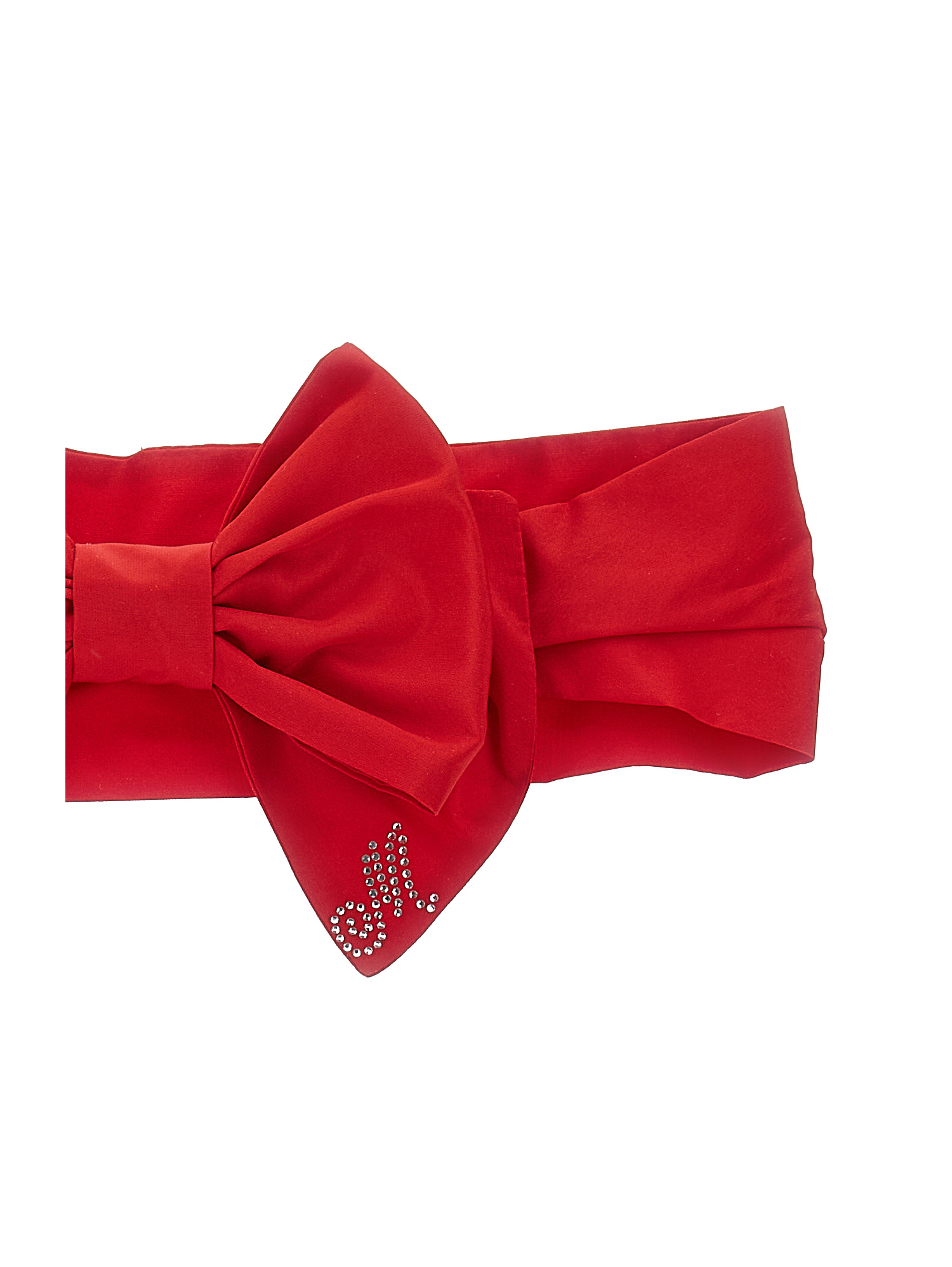 Monnalisa Hair Band With Bow In Red