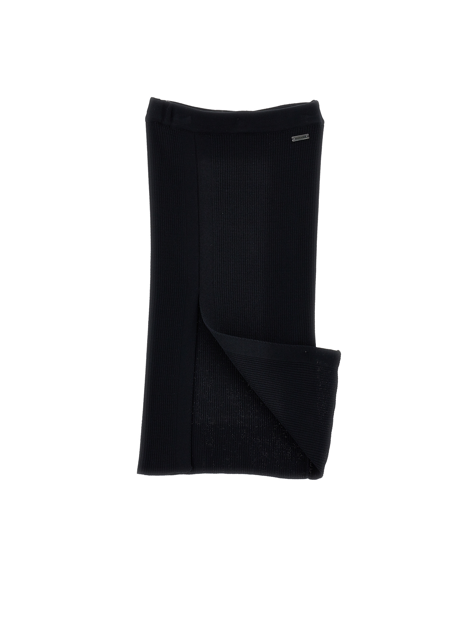 Monnalisa Long Knit Skirt In Black