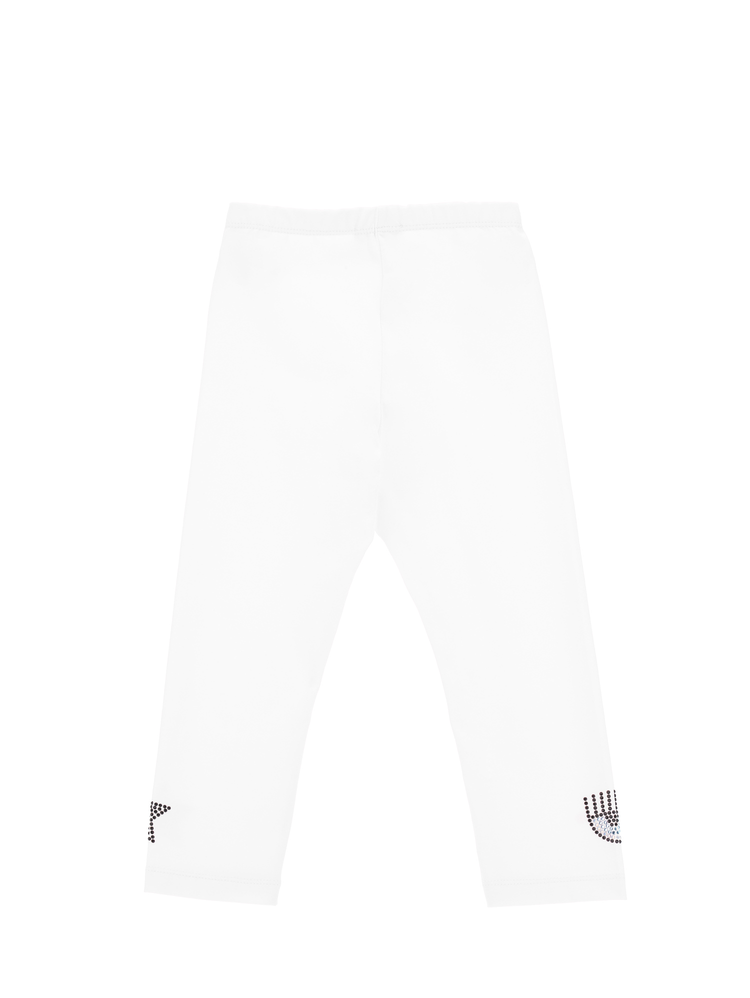 Shop Chiara Ferragni Eyestar Cotton Leggings In White