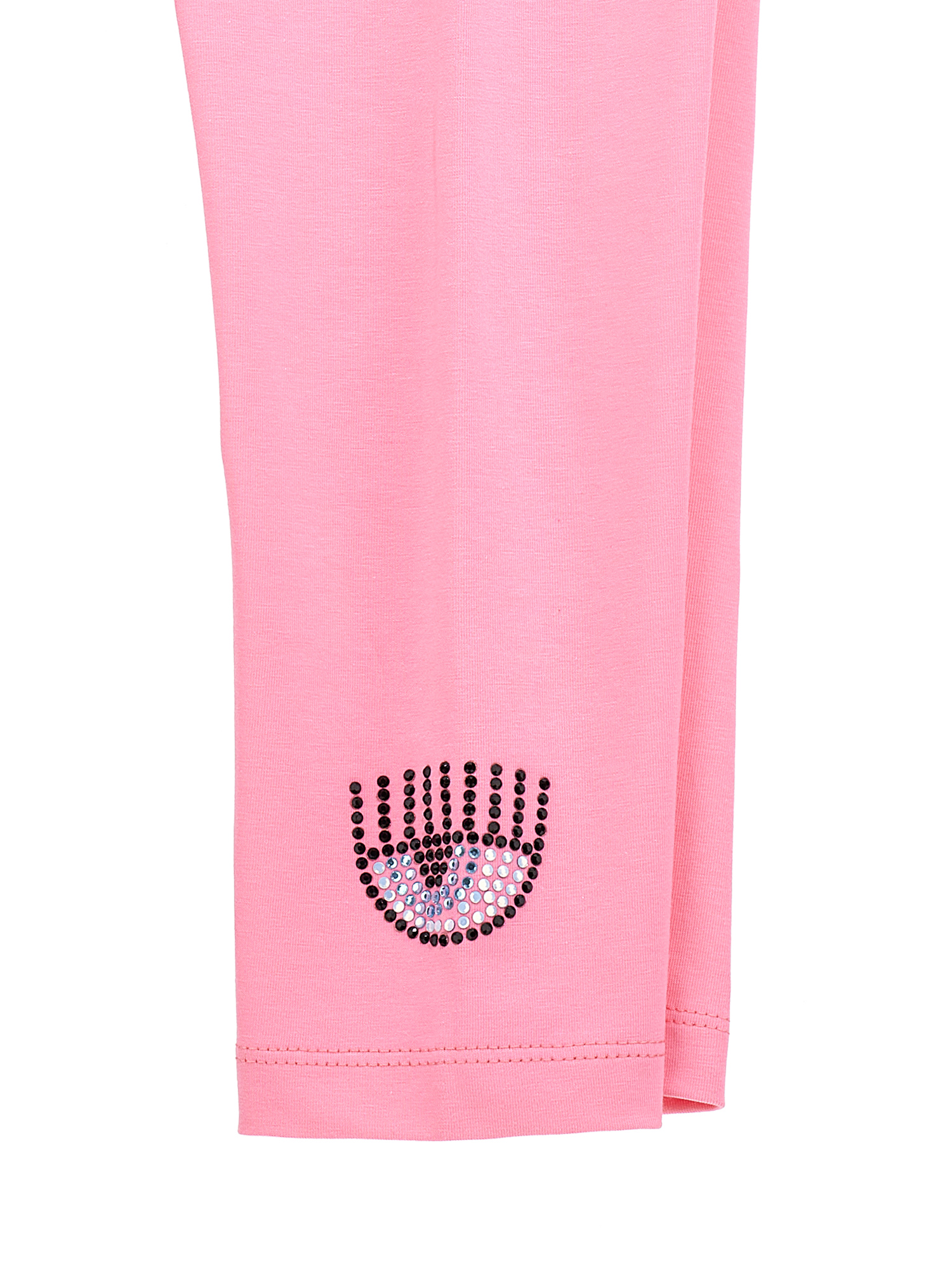 Shop Chiara Ferragni Eyestar Cotton Leggings In Sachet Pink