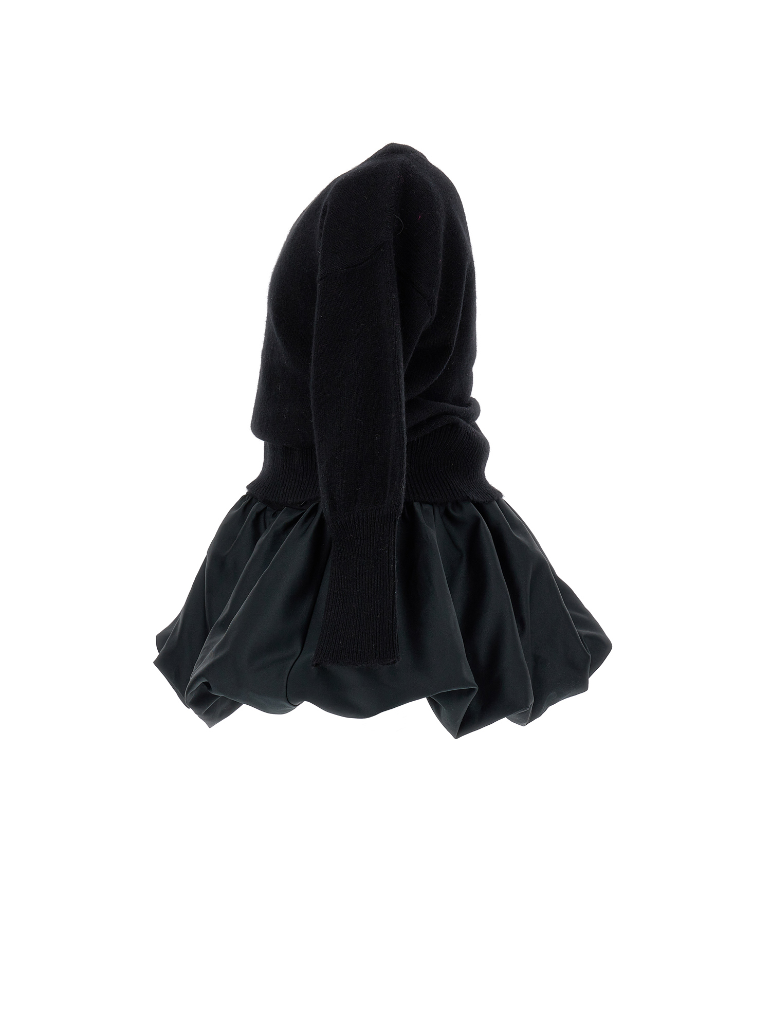 Shop Monnalisa Duchesse Dress With Pullover In Black