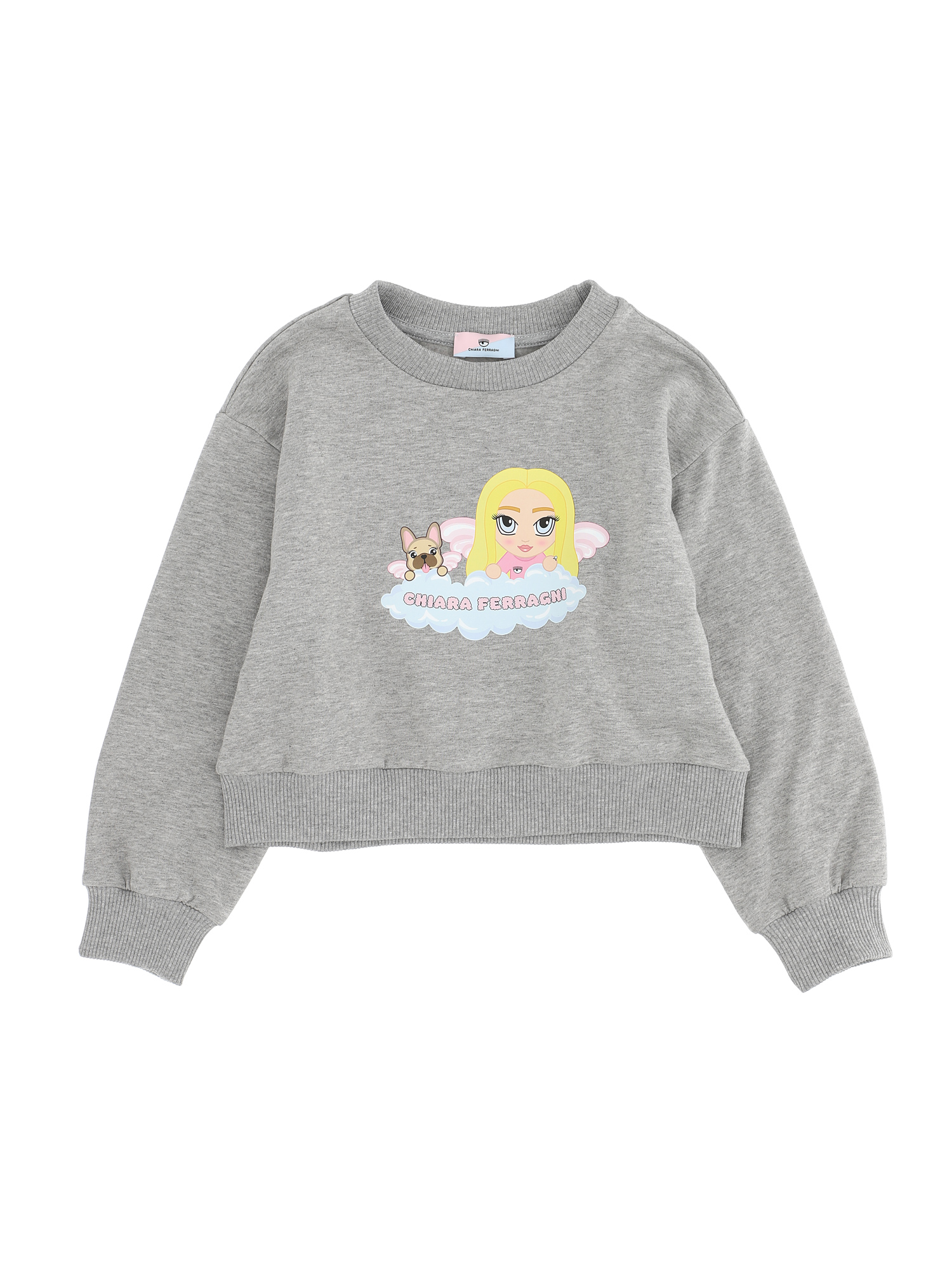 Chiara Ferragni Cf Mascotte And Matilda Sweatshirt In Grey