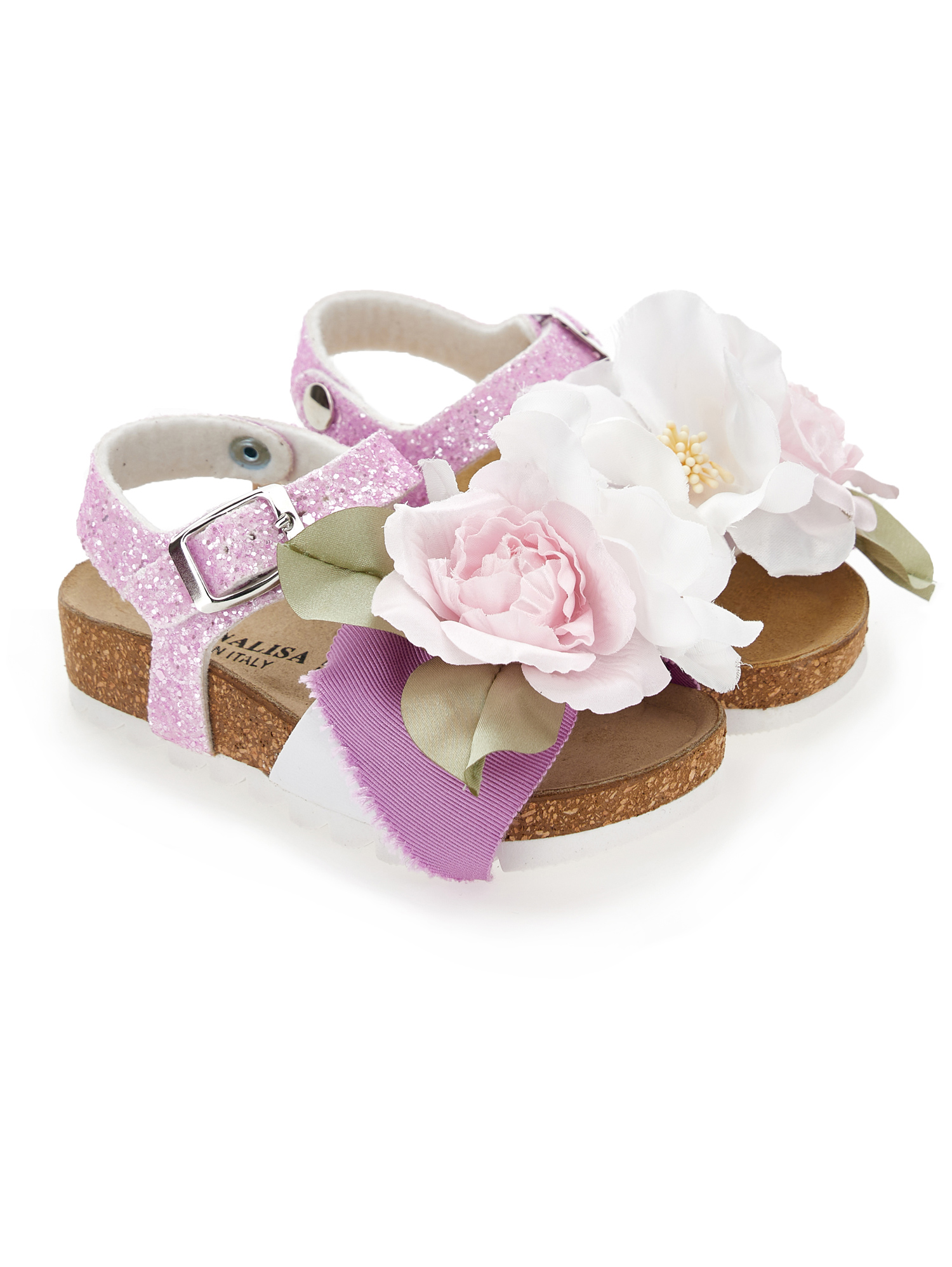 Glitter maxi anemone sandals girl Monnalisa United States