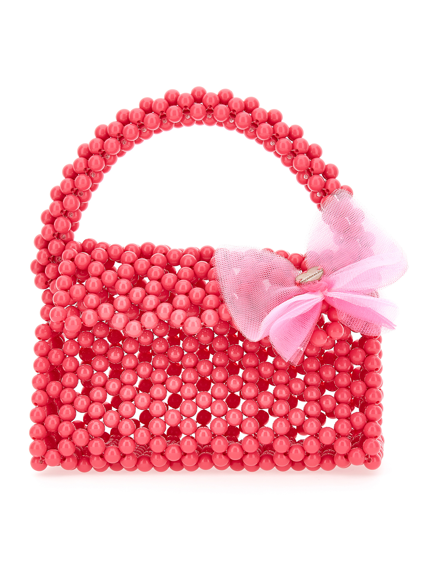 Monnalisa Kids'   Bon Bon Pearl Bag In Sachet Pink