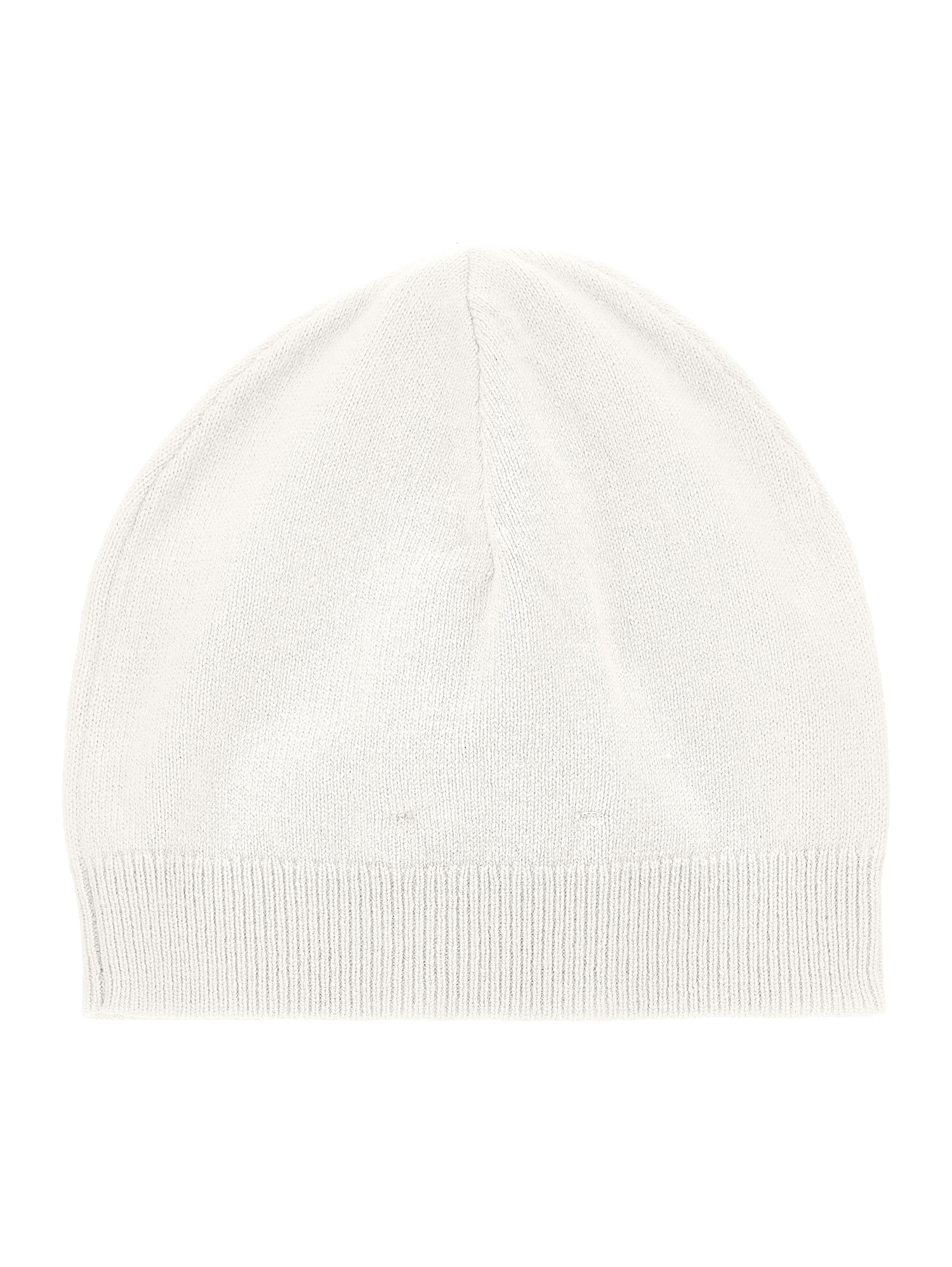 Monnalisa Knitted Hat With Rhinestones In Cream