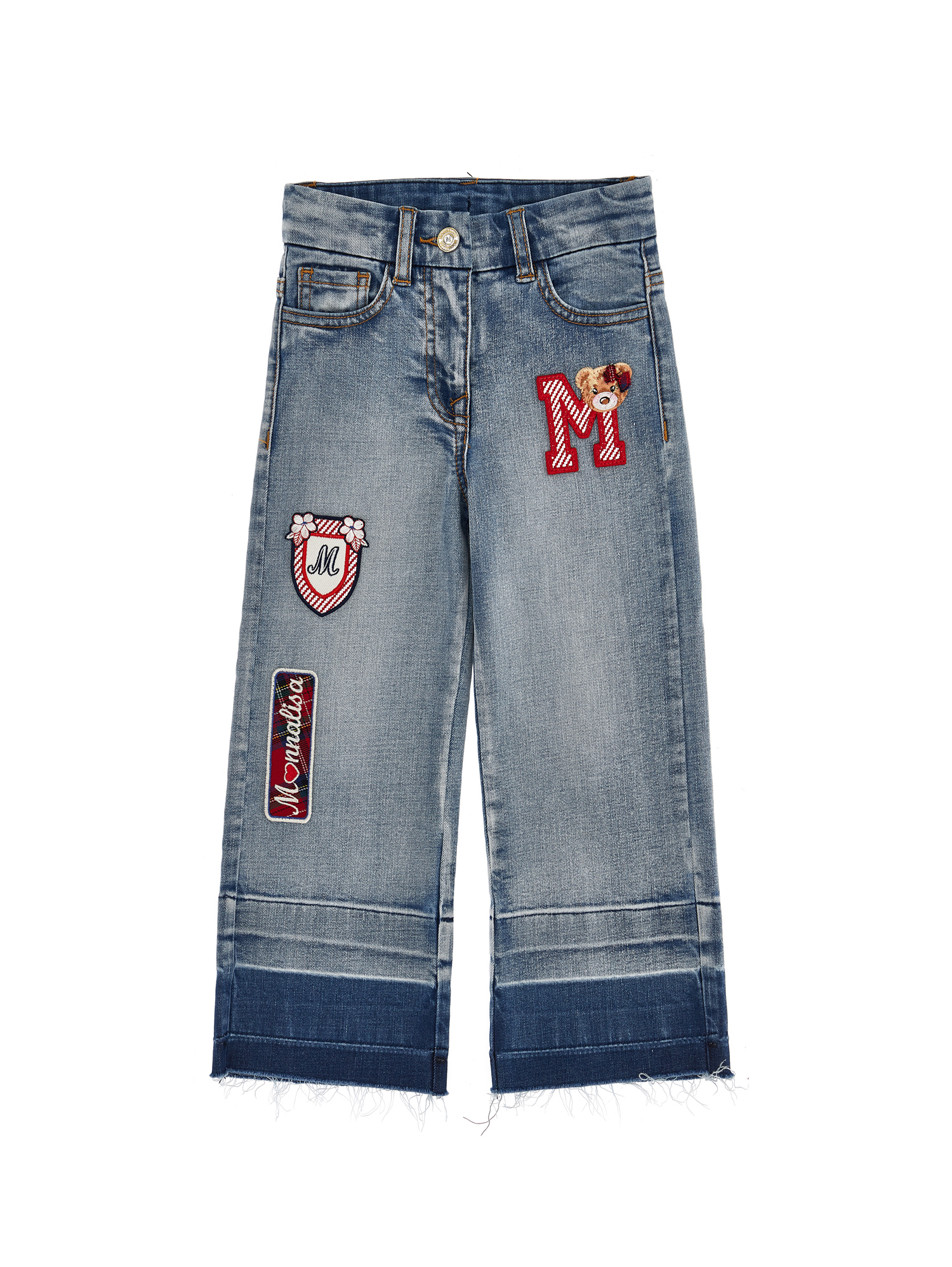 Monnalisa Jeans denim con patch