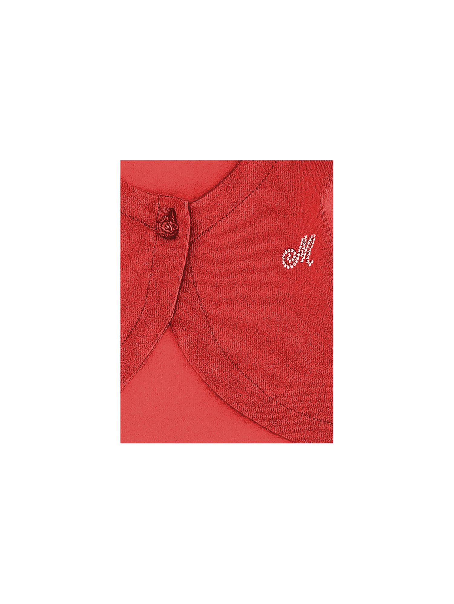 Monnalisa Shaved Crepe Cardigan In Red