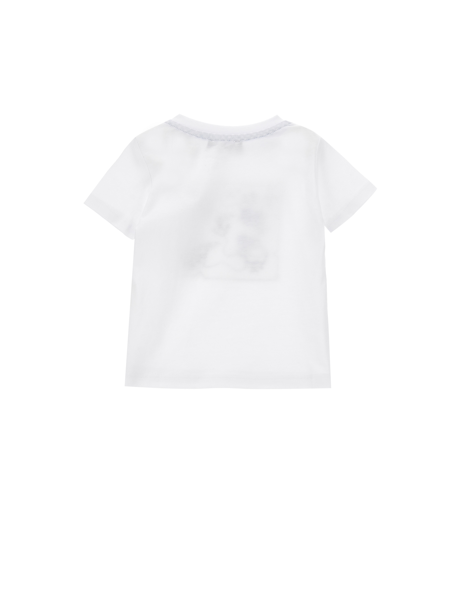 Monnalisa Embroidered Jersey T-shirt In White