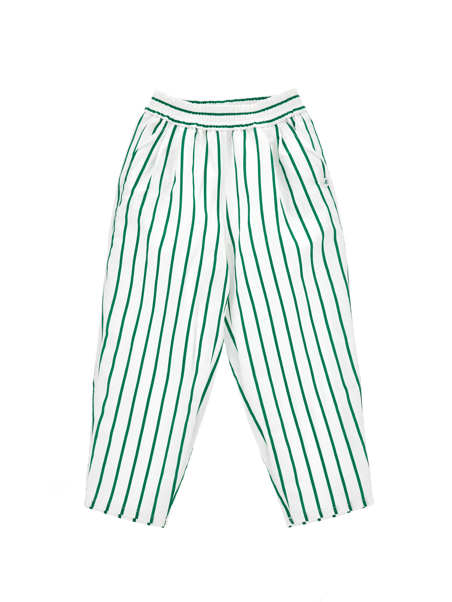 Monnalisa Kids' Stripe-print Straight Trousers In White