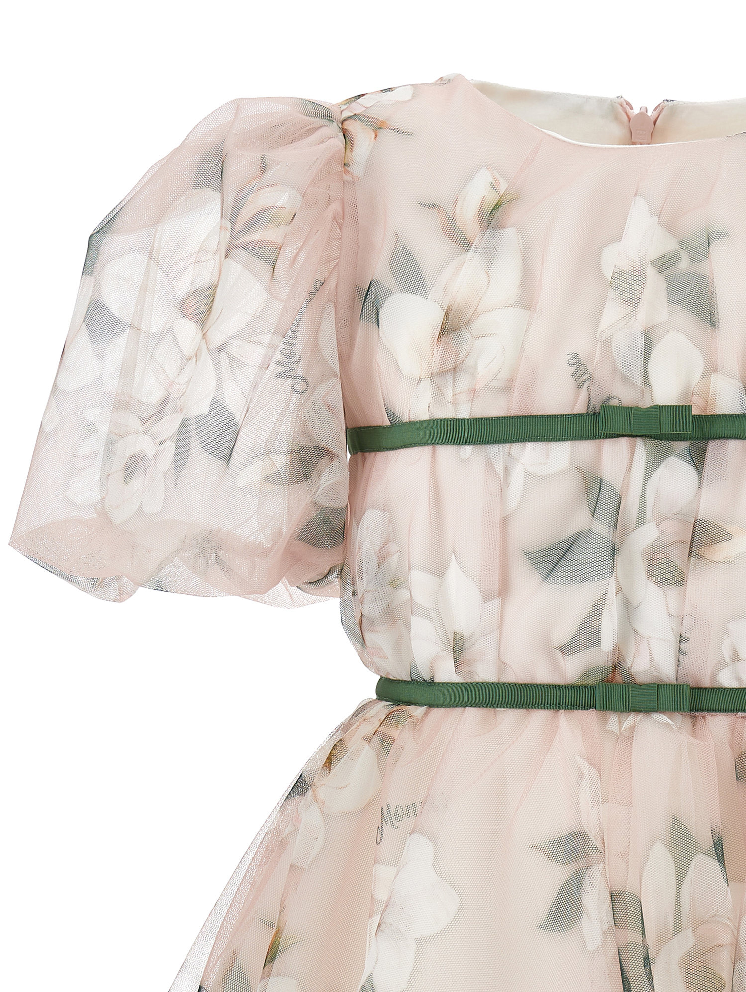Shop Monnalisa Magnolia Tulle Dress In Cyclamen