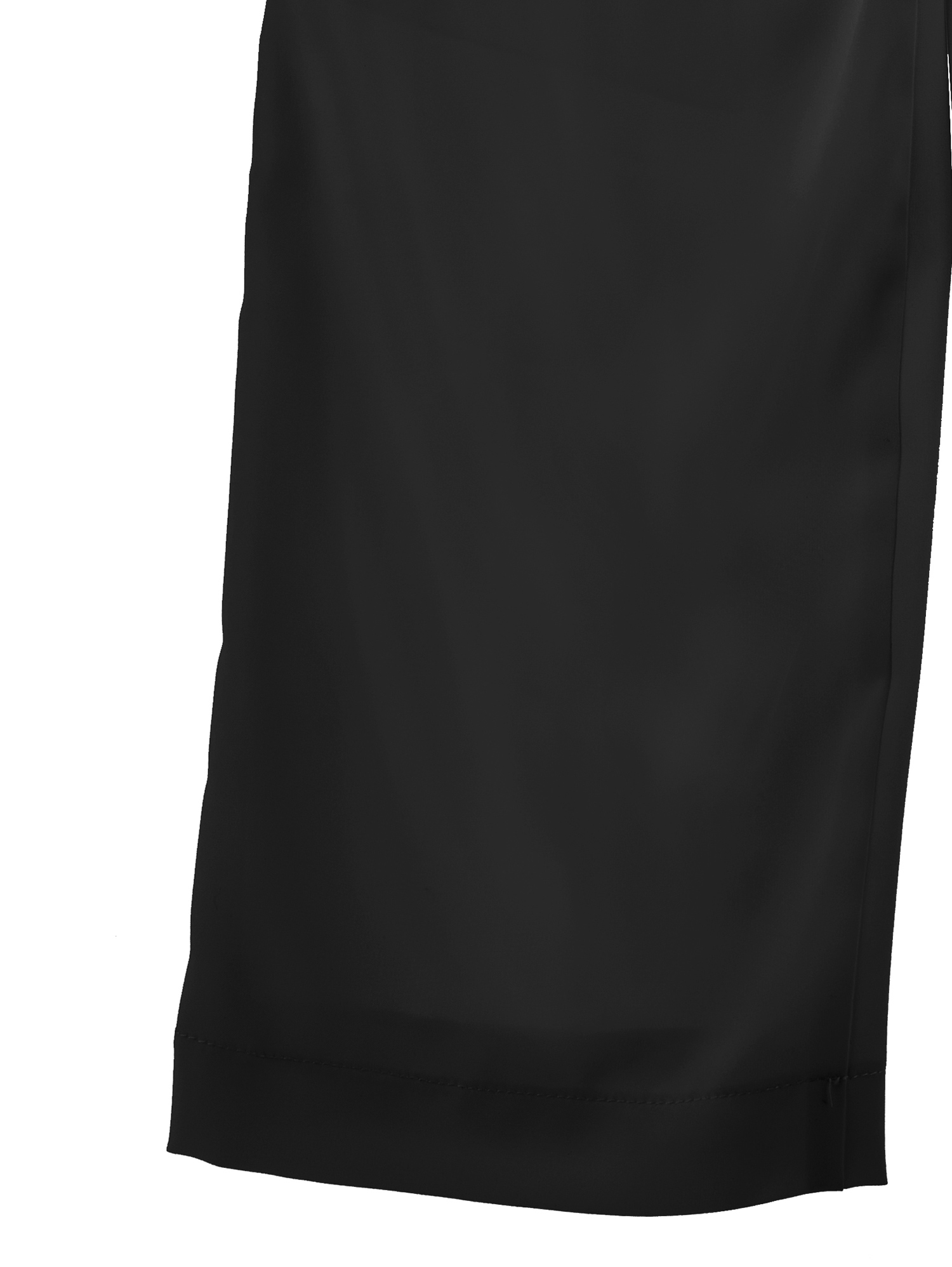 Monnalisa Matte Satin Trousers In Black