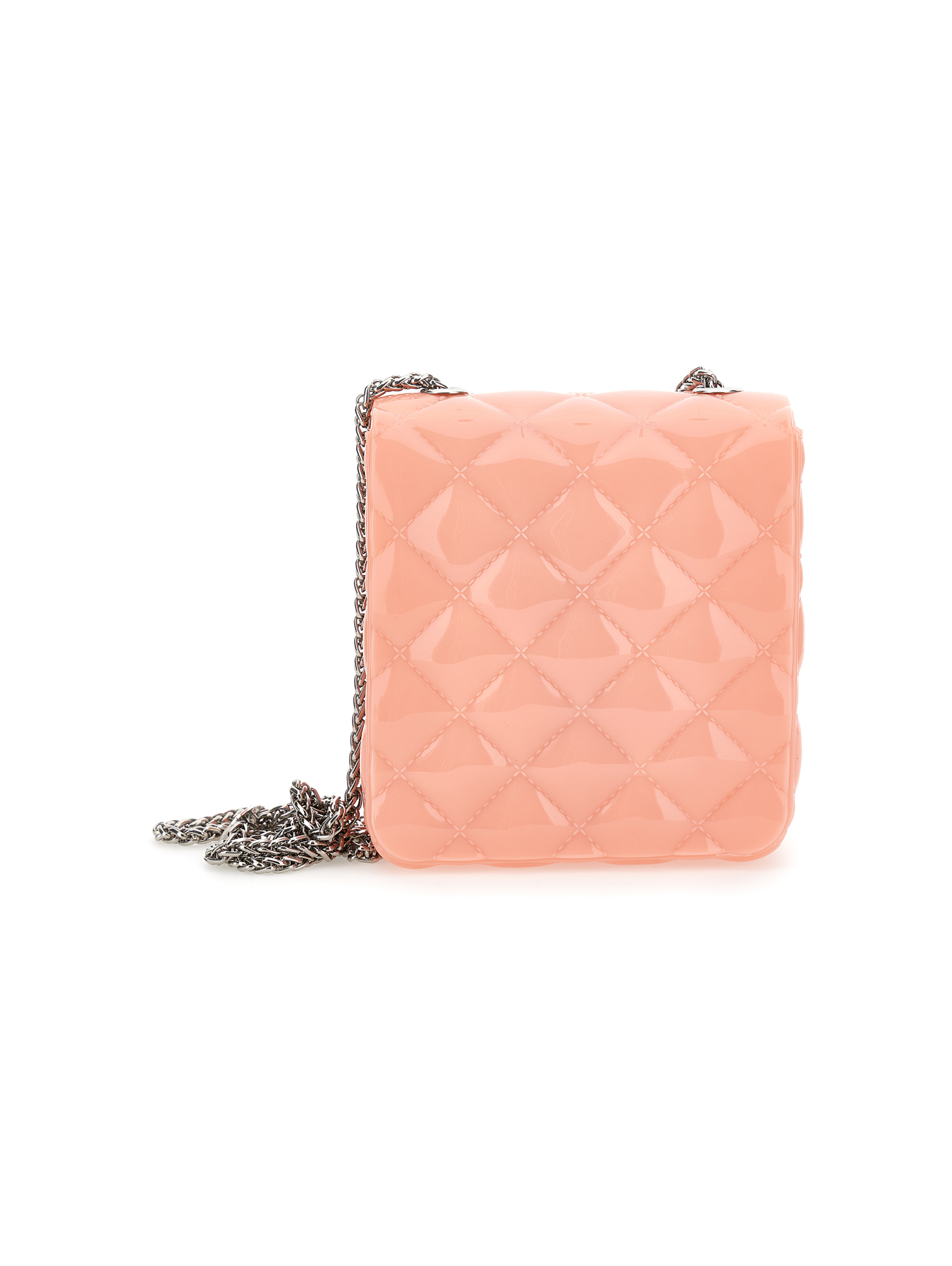 Monnalisa Pvc Bag With Rhinestones In Rosa Fairy Tale