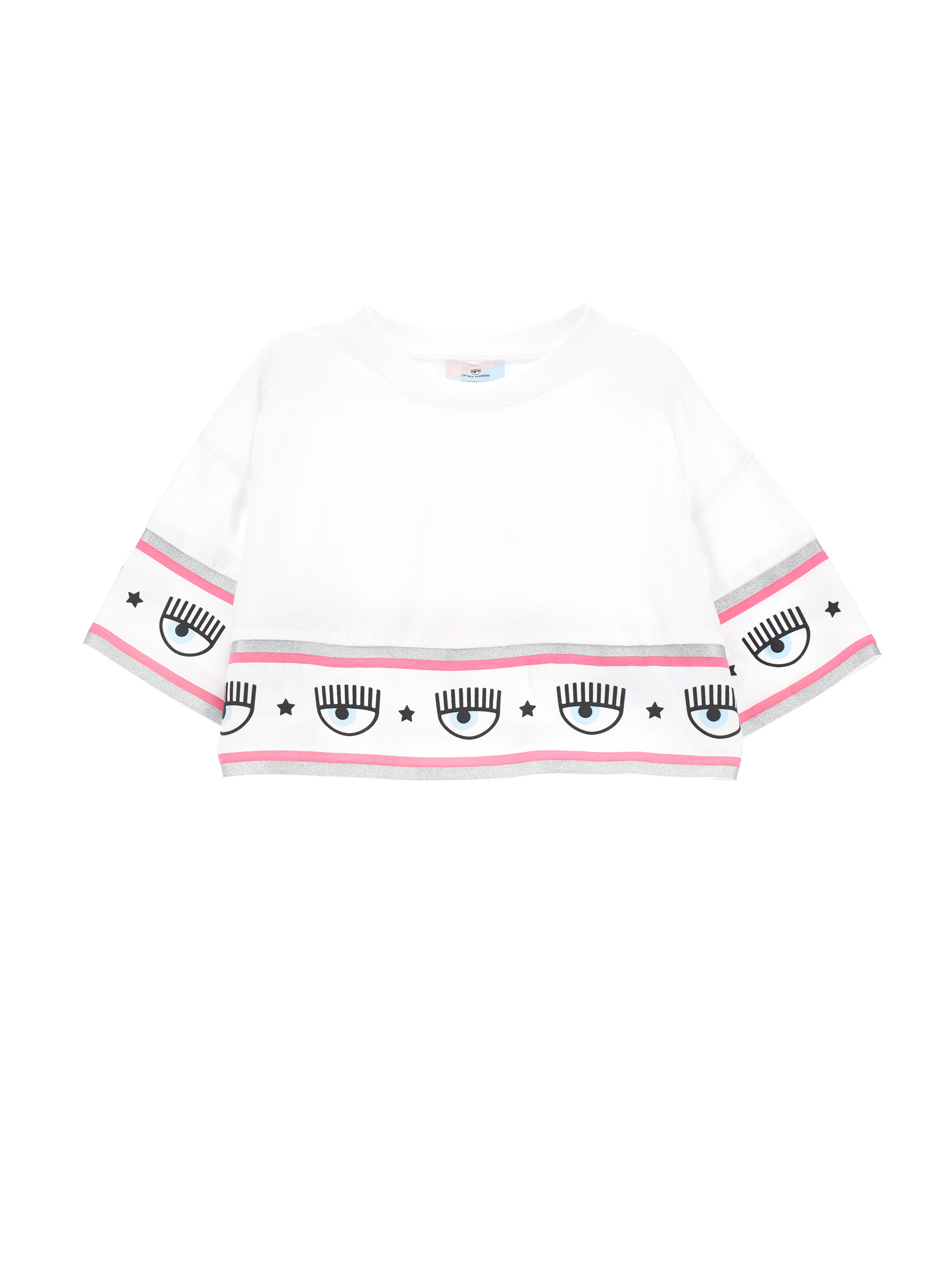 Monnalisa T-shirt cropped Maxilogomania