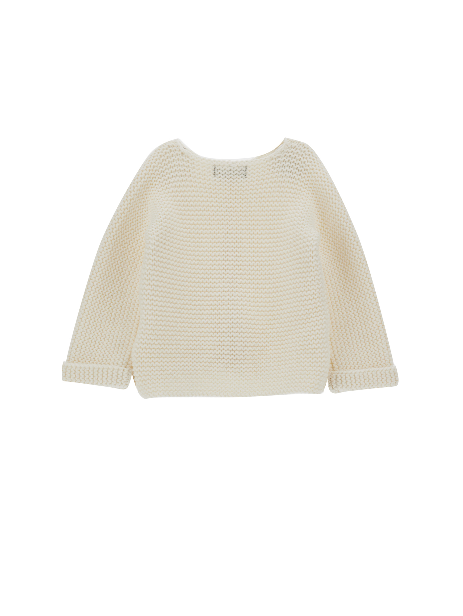 Monnalisa Knitted Cardigan In Cream