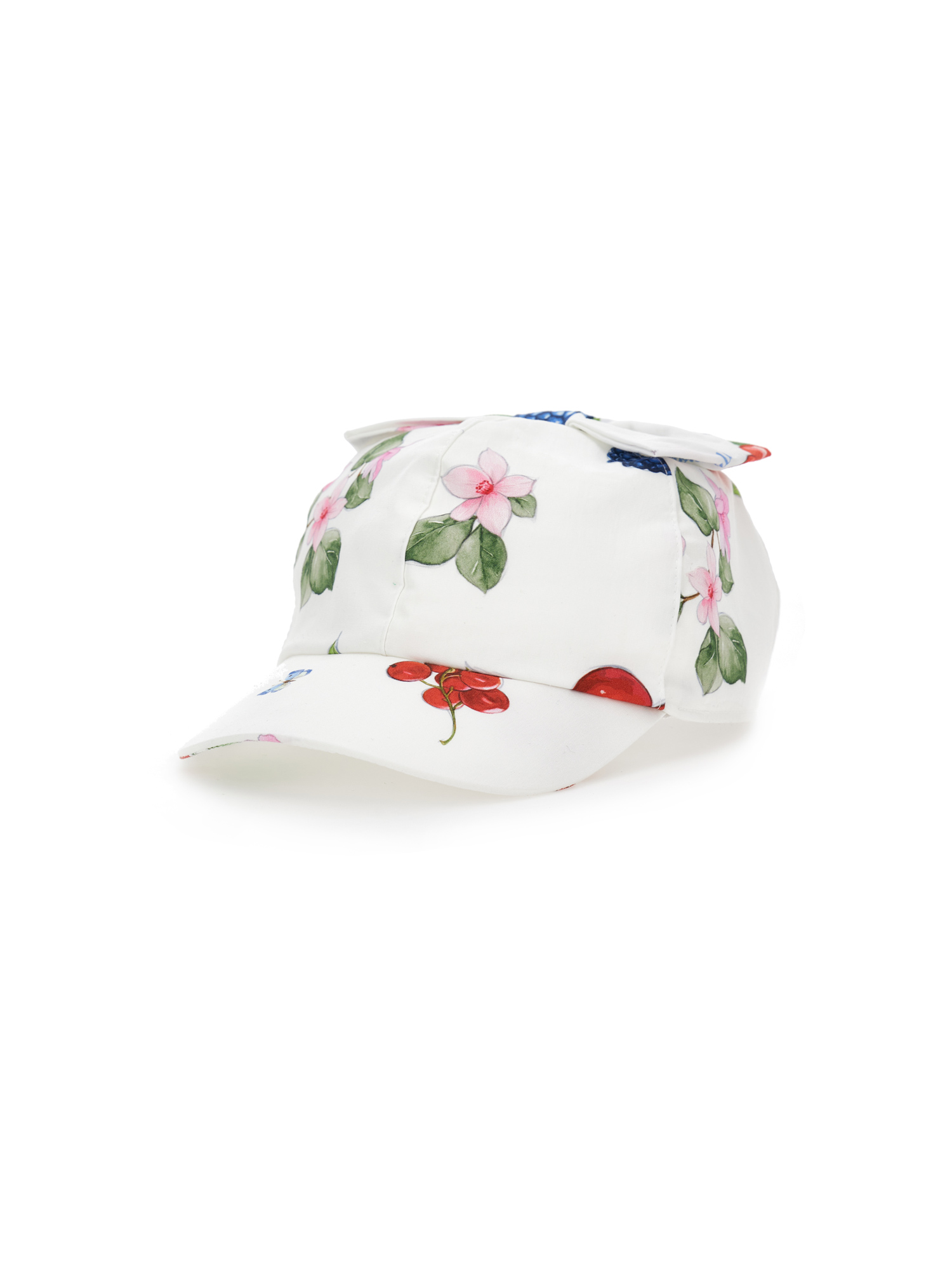 Monnalisa Baseball Cap With Bow In White