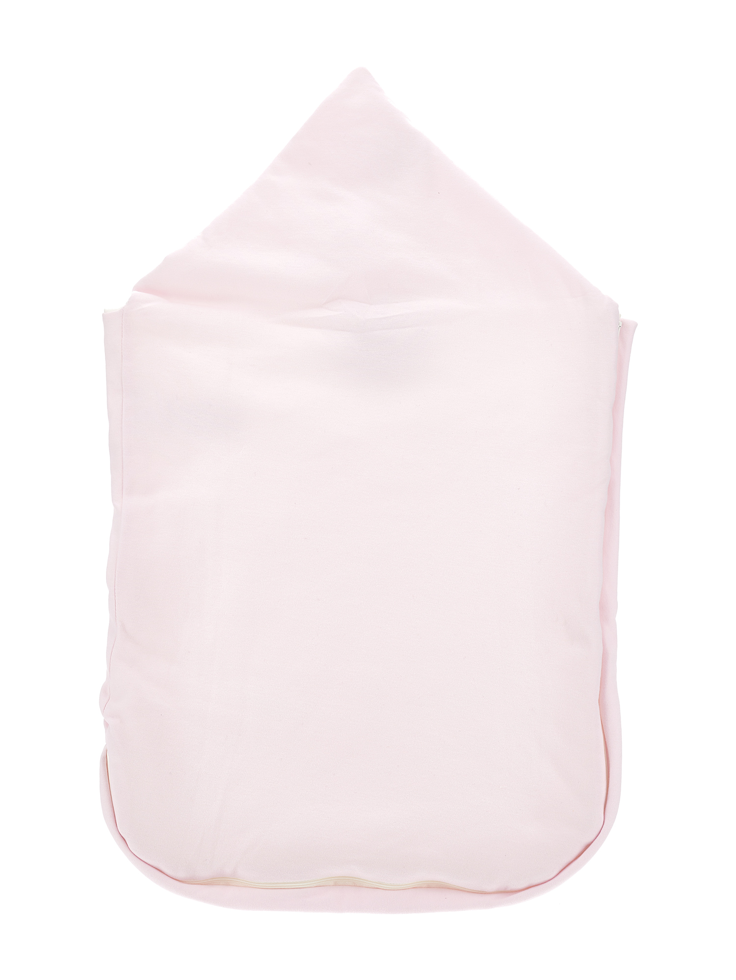 Shop Monnalisa Newborn Cotton Sleeping Bag In Cream + Pink
