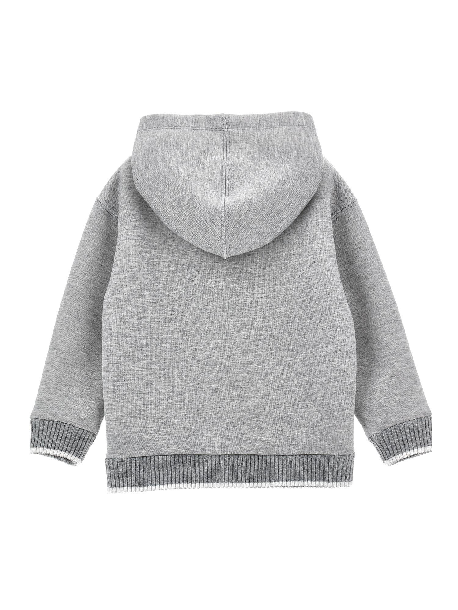 Monnalisa Hoodie In Grey + Cream