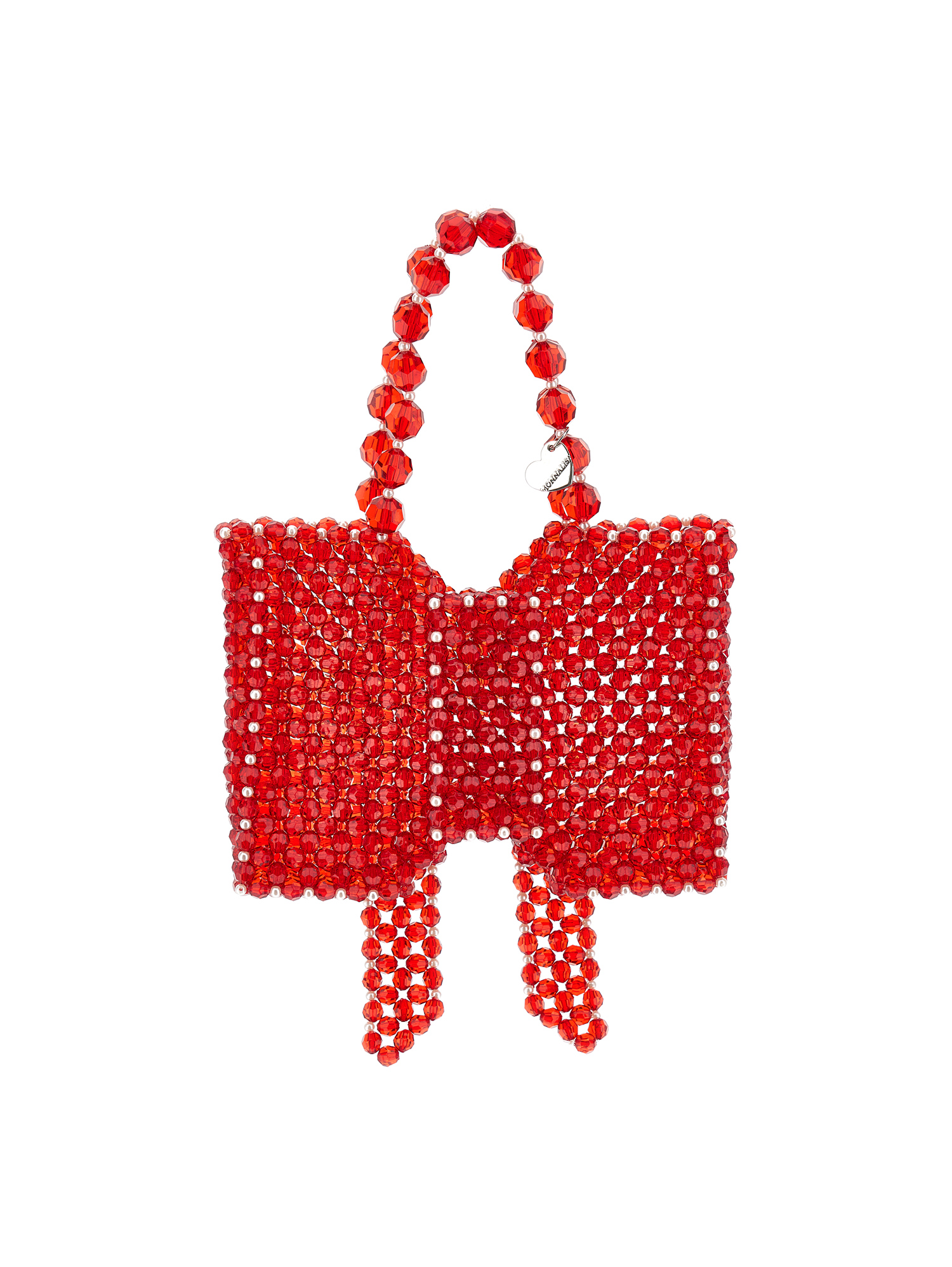 Monnalisa Candy Beaded Bag In Red