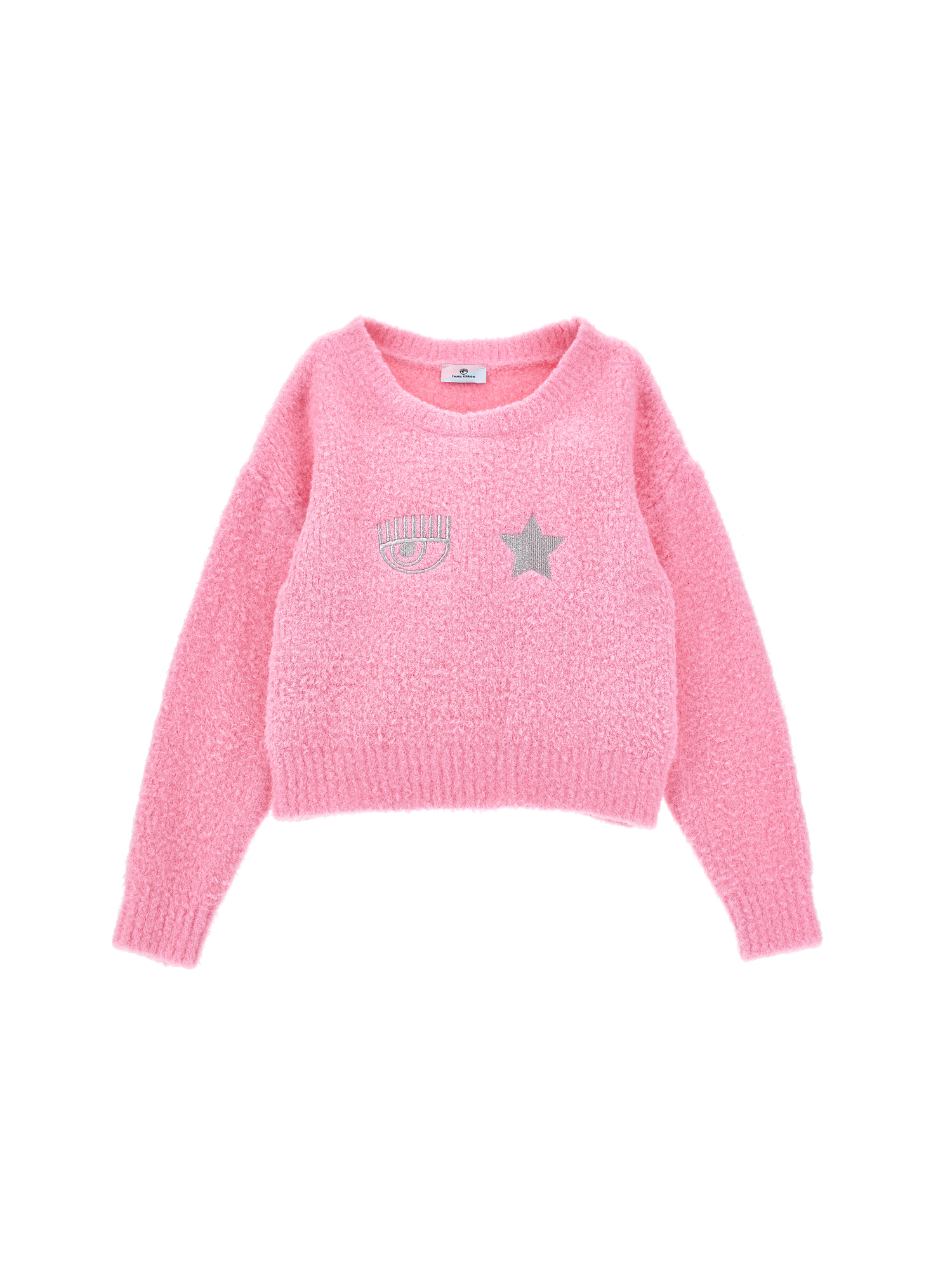 Chiara Ferragni Babies'   Cf Eyestar Plush Sweater In Lilac Sachet