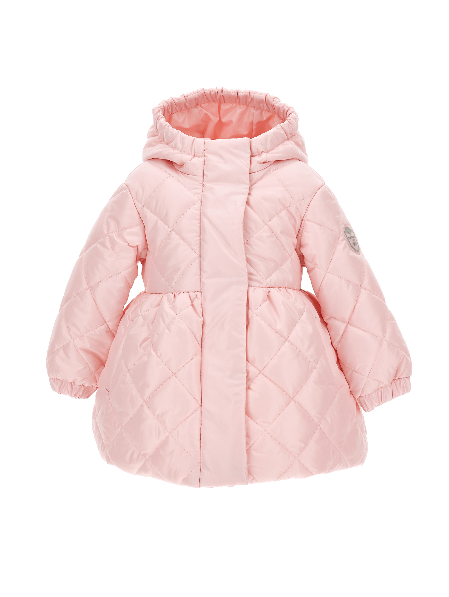 Monnalisa Diamond Quilted Jacket In Petal Pink