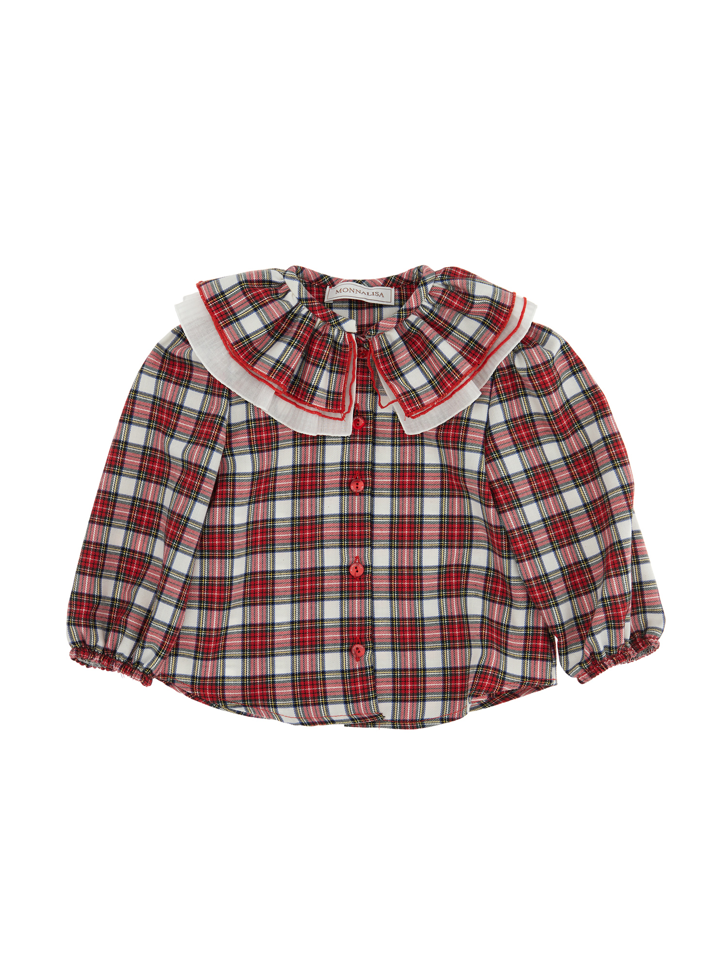 Monnalisa Camicia vaiella tartan