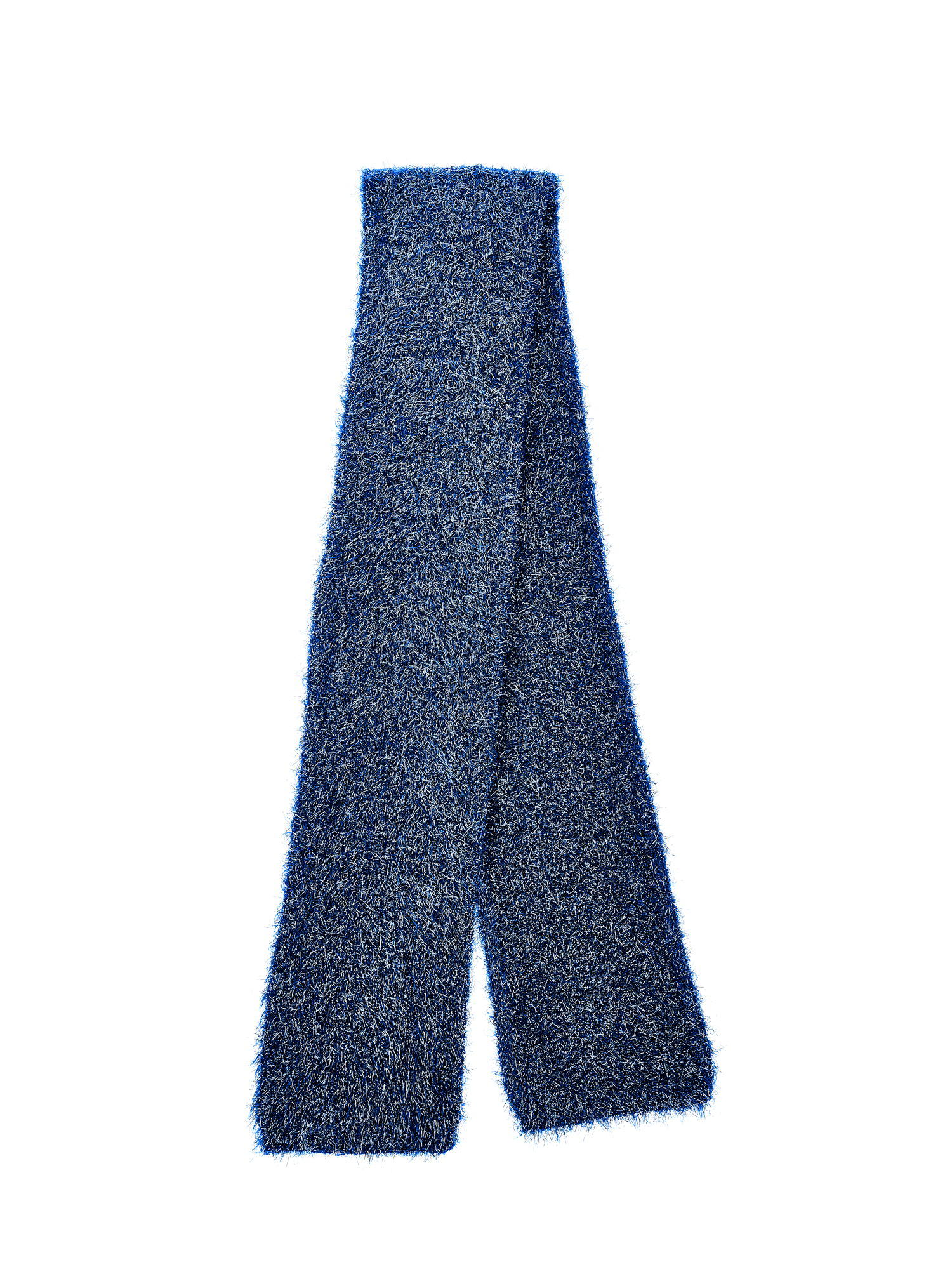 Monnalisa Lurex Scarf In Navy Blue
