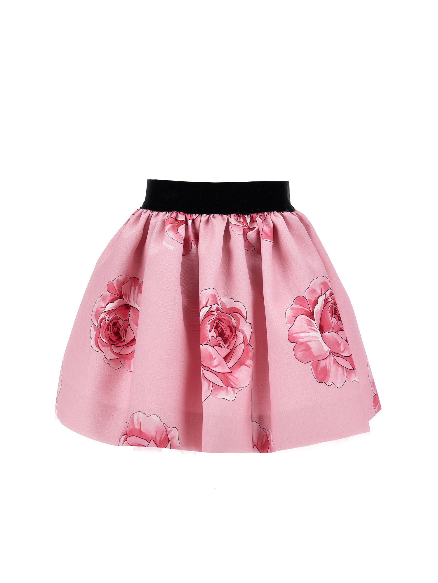Monnalisa Floral Skirt In Rosa Fairy Tale