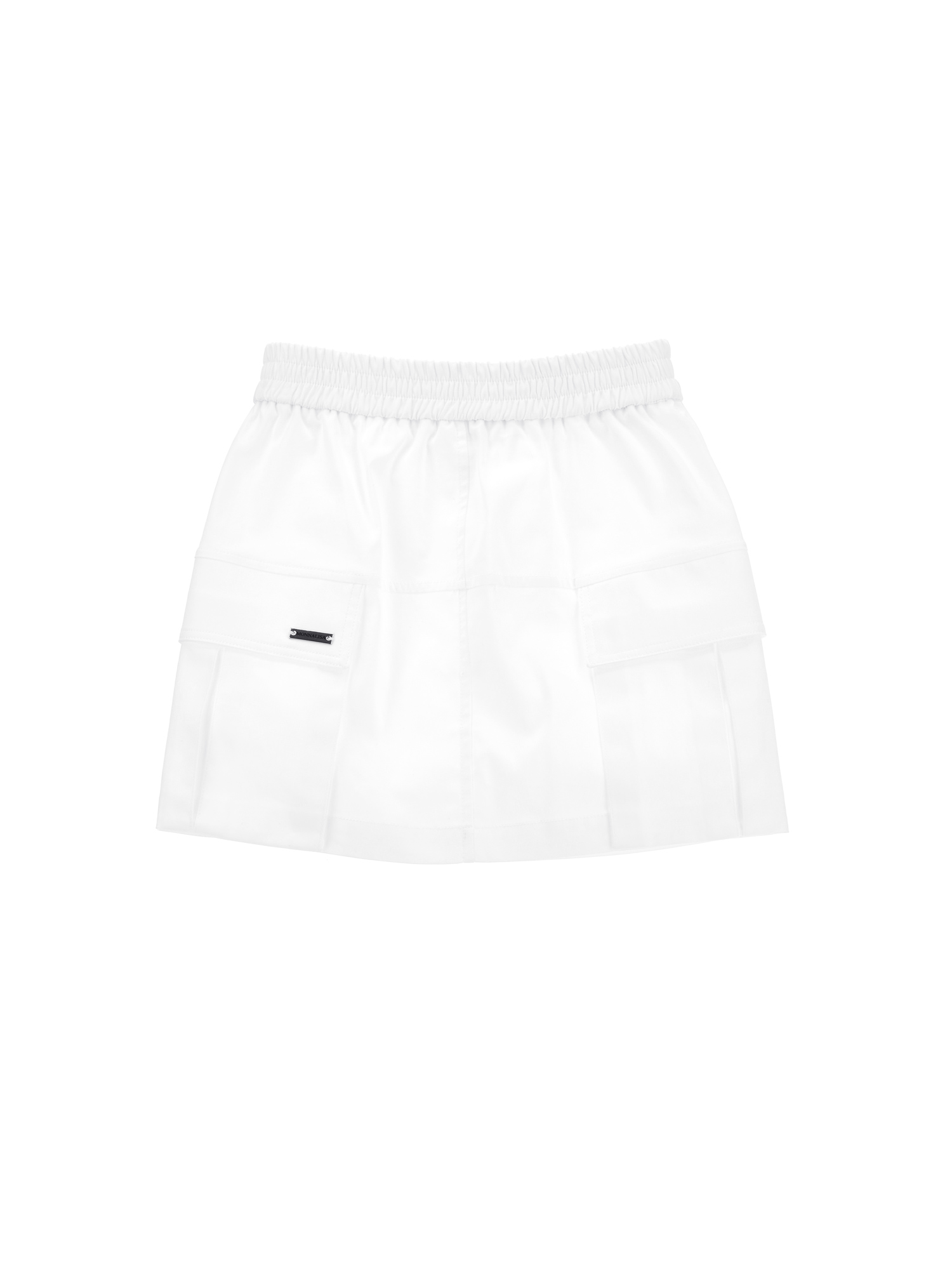 Monnalisa Mini Skirt With Big Pockets In White